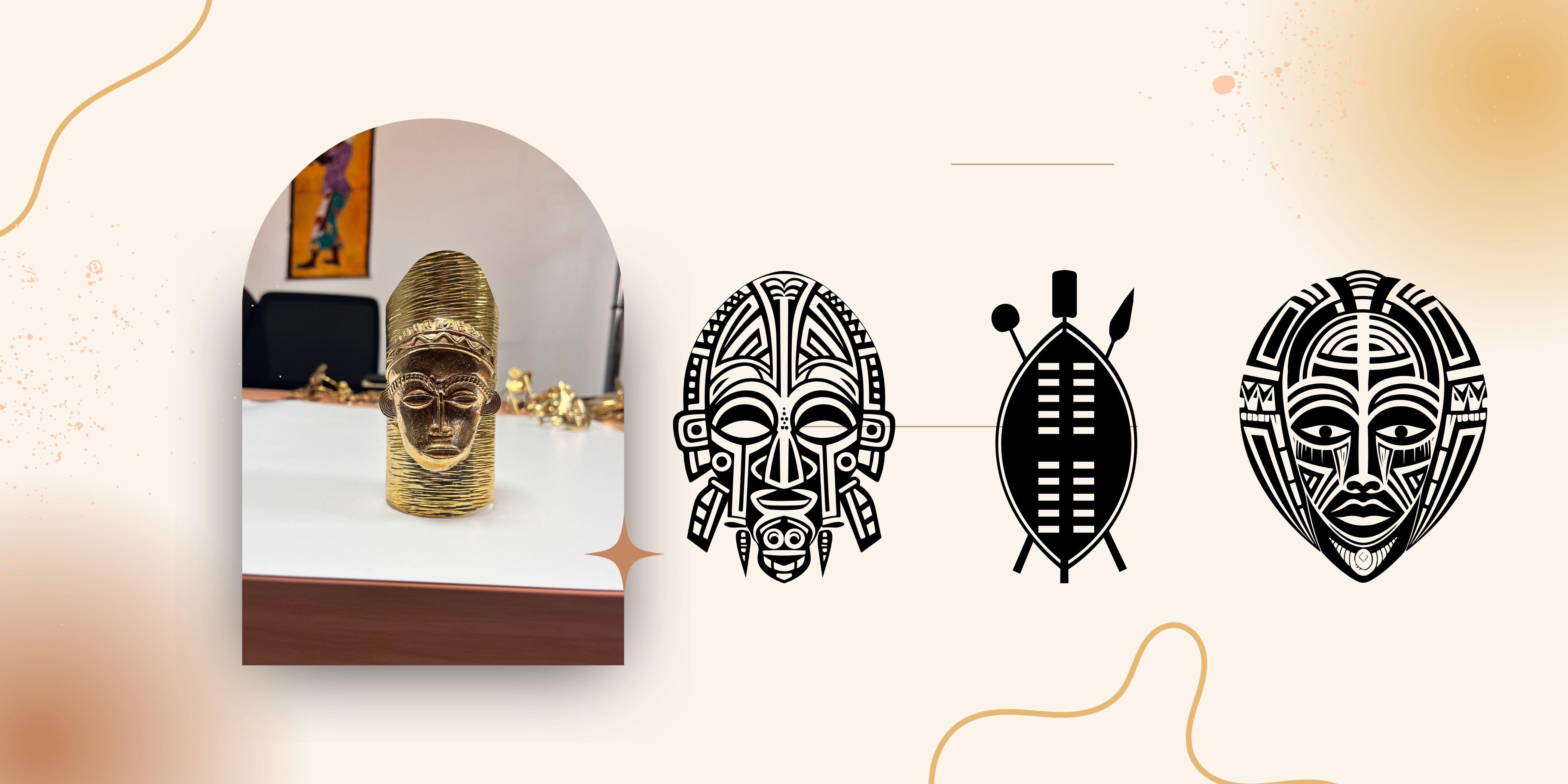 Collection de Bracelets Manchette Bronze "Héritage Ashanti"