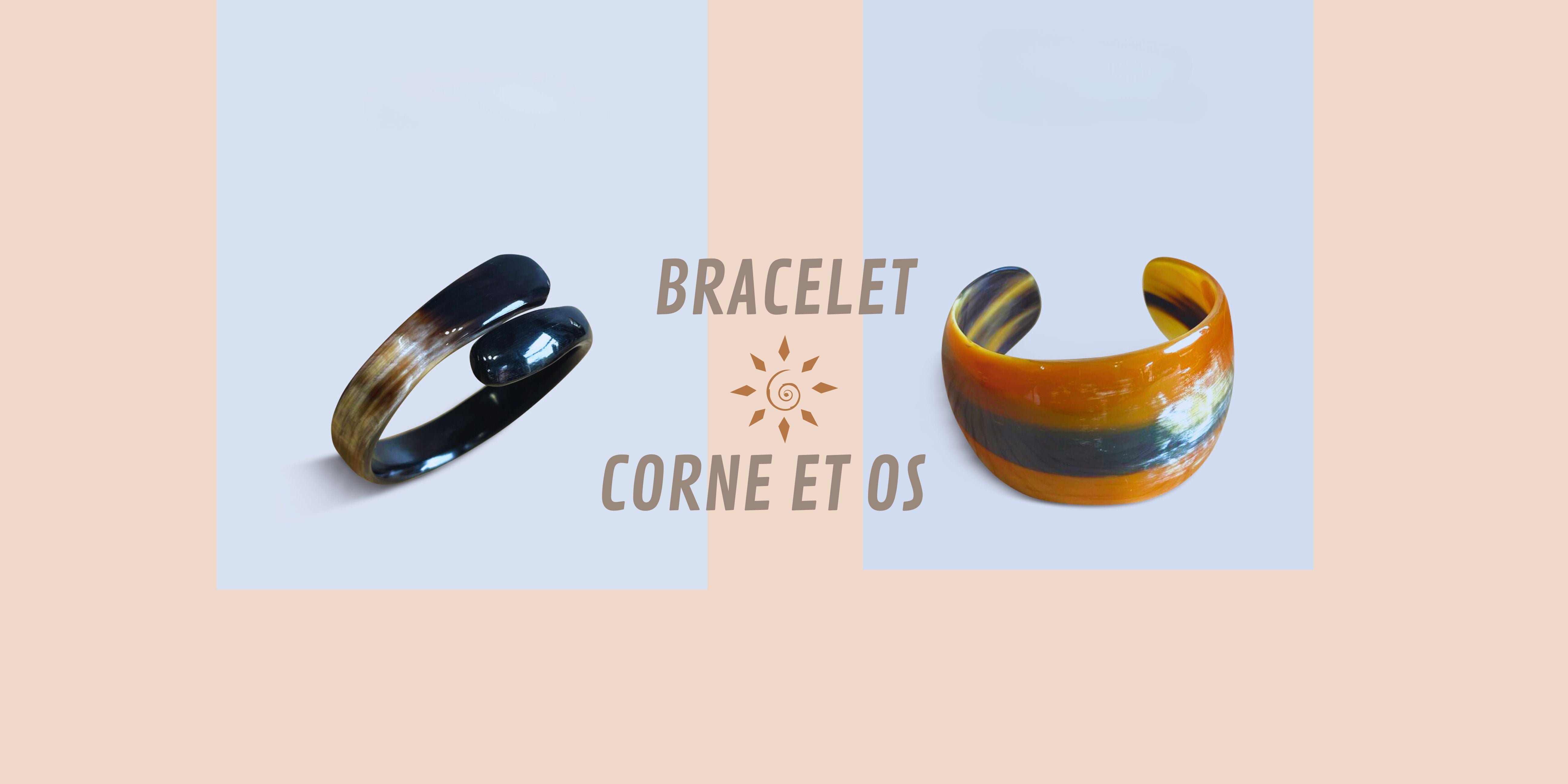 Bracelet corne et os