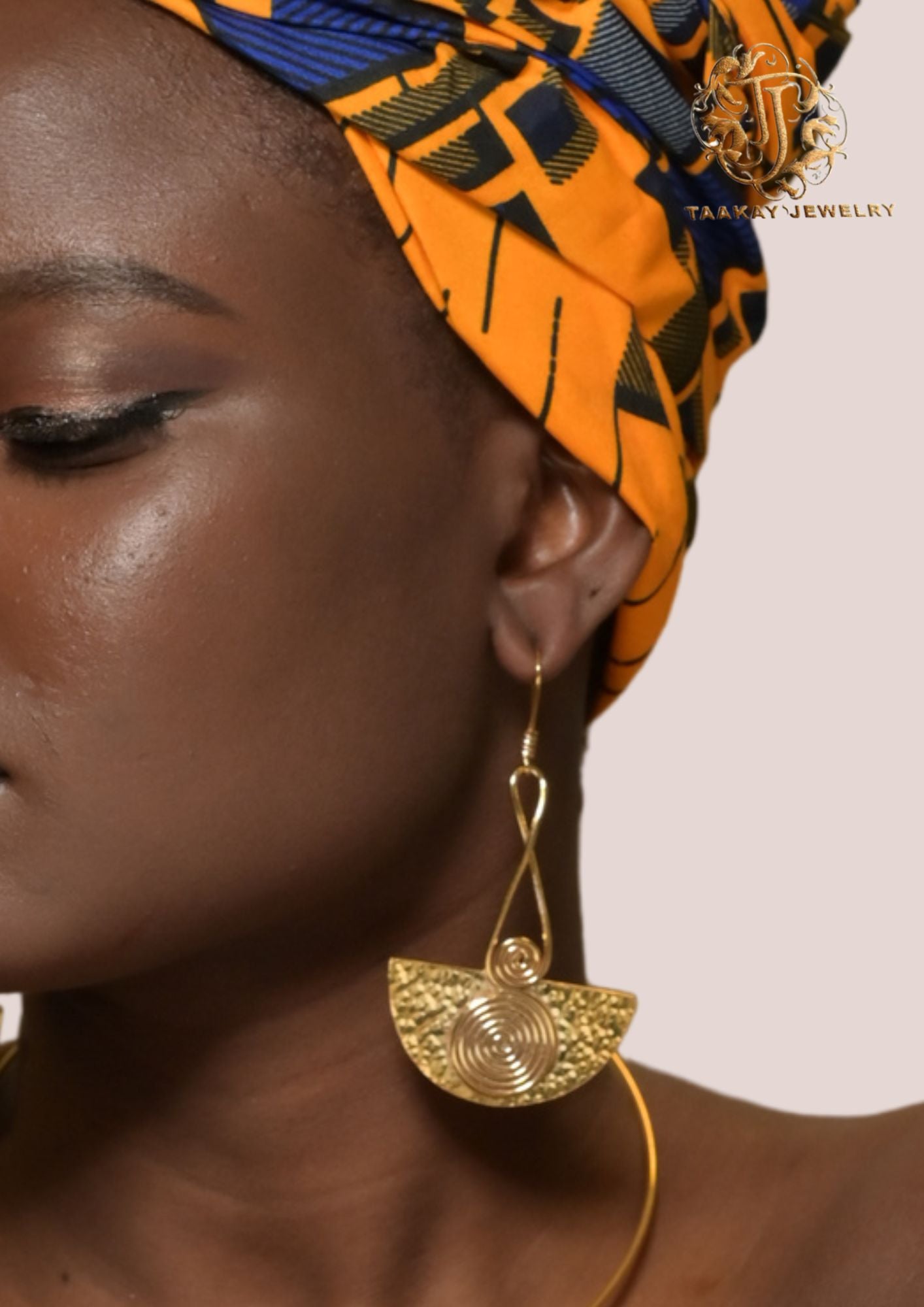 Boucles d'oreilles bronze "Reine Kobi Serwaa"