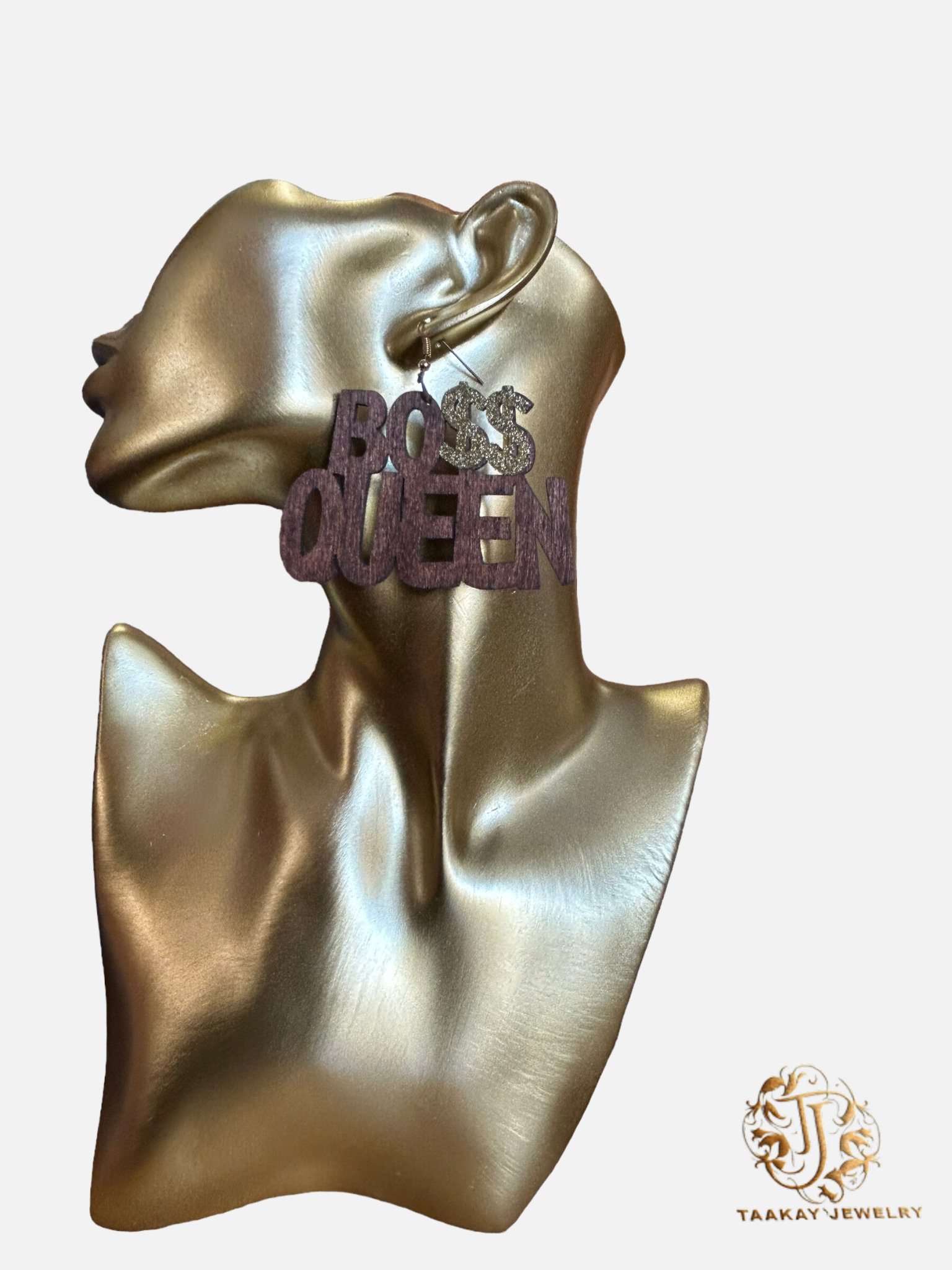 Boucles d’oreille en bois “Diadhiou”