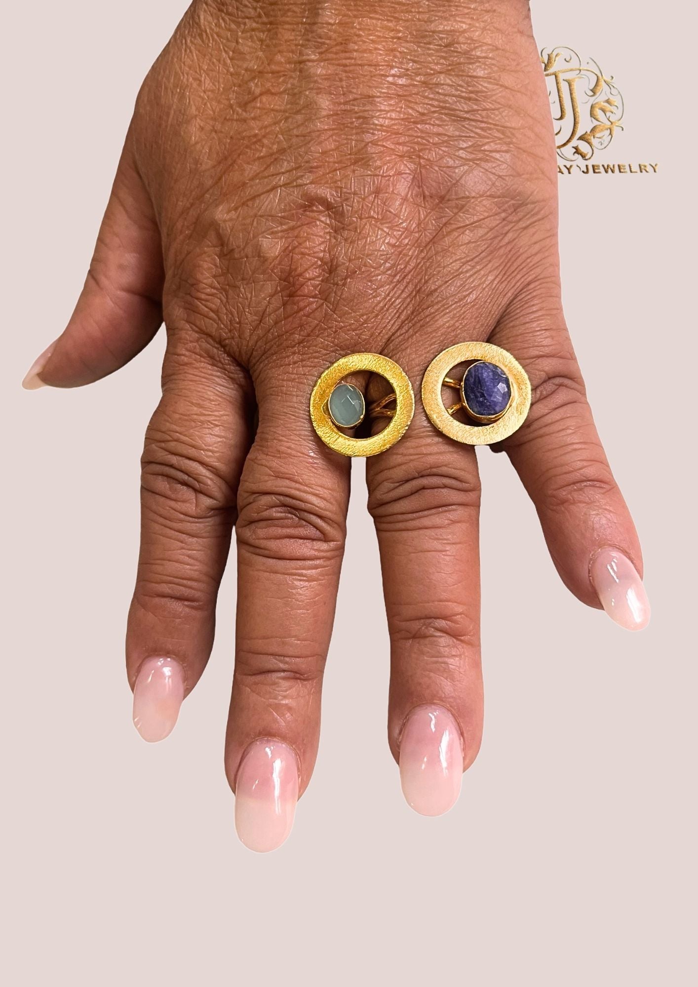 Bague laiton "Éclats de Couleurs"