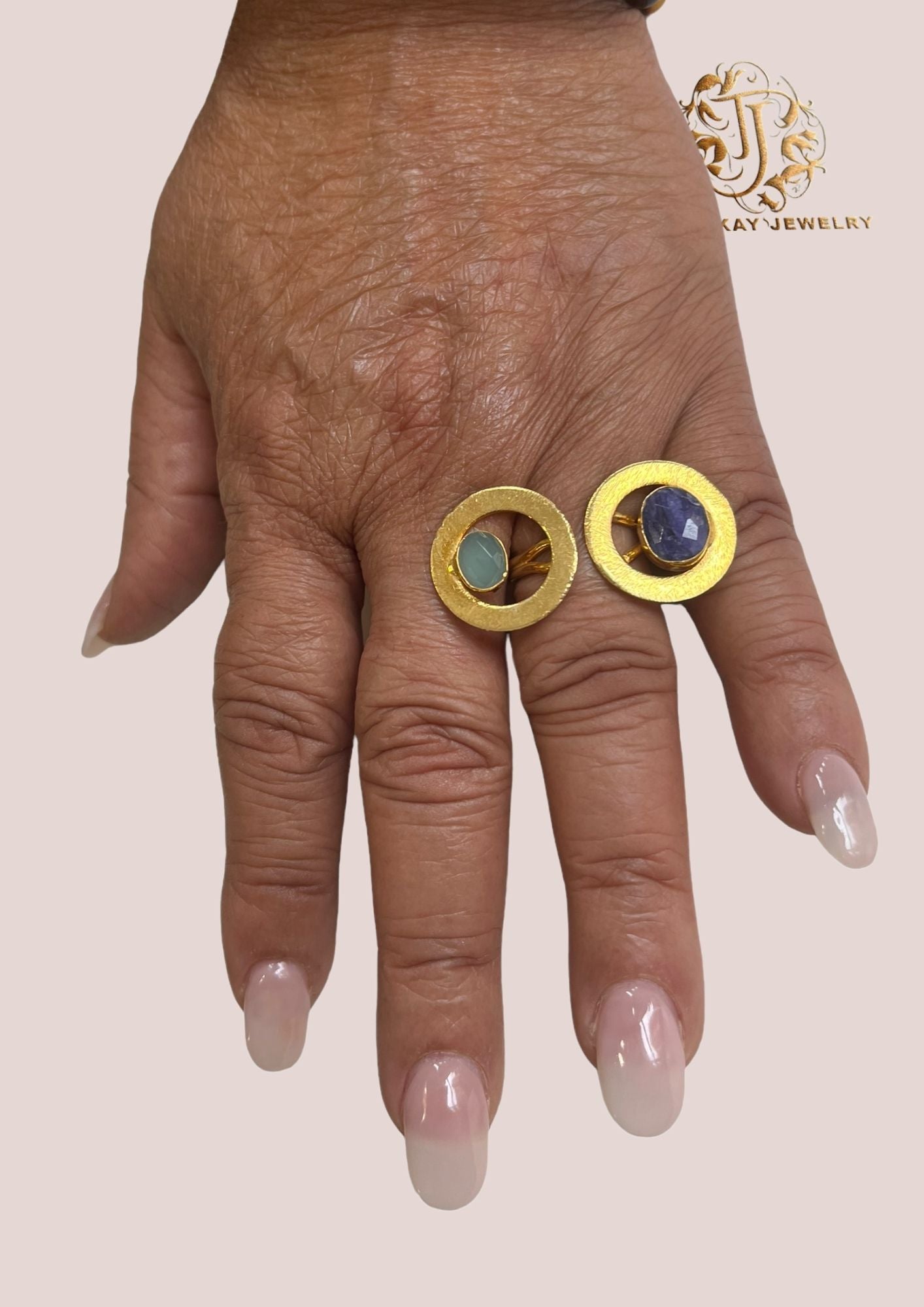 Bague laiton "Éclats de Couleurs"