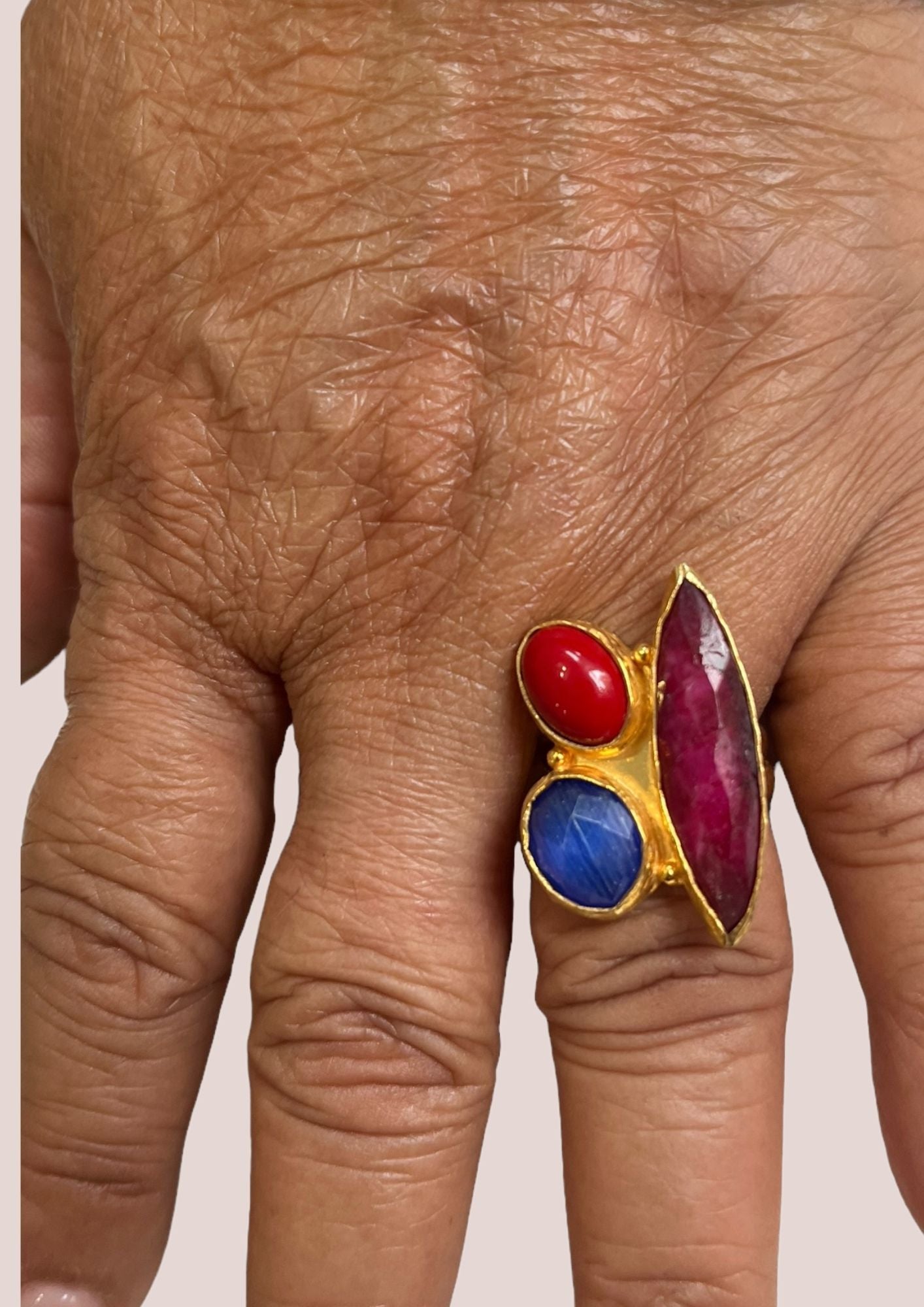 Bague laiton "Palette Précieuse"2