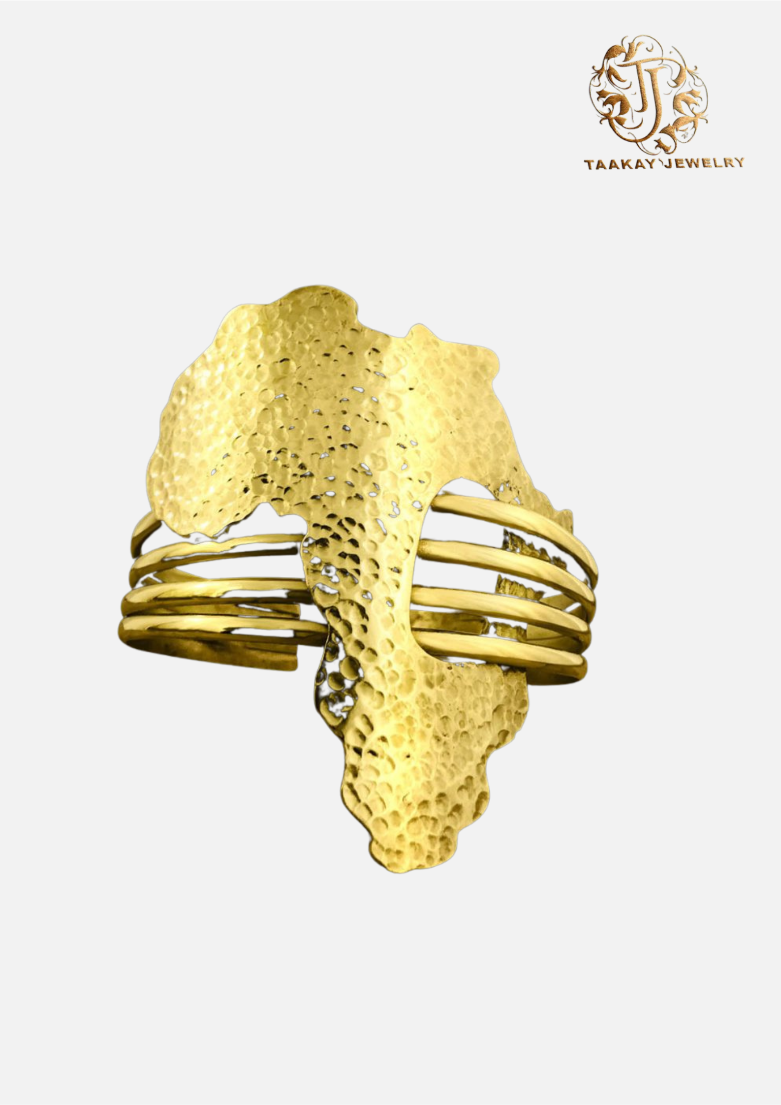 Bracelet bronze “Kama” en carte d’Afrique