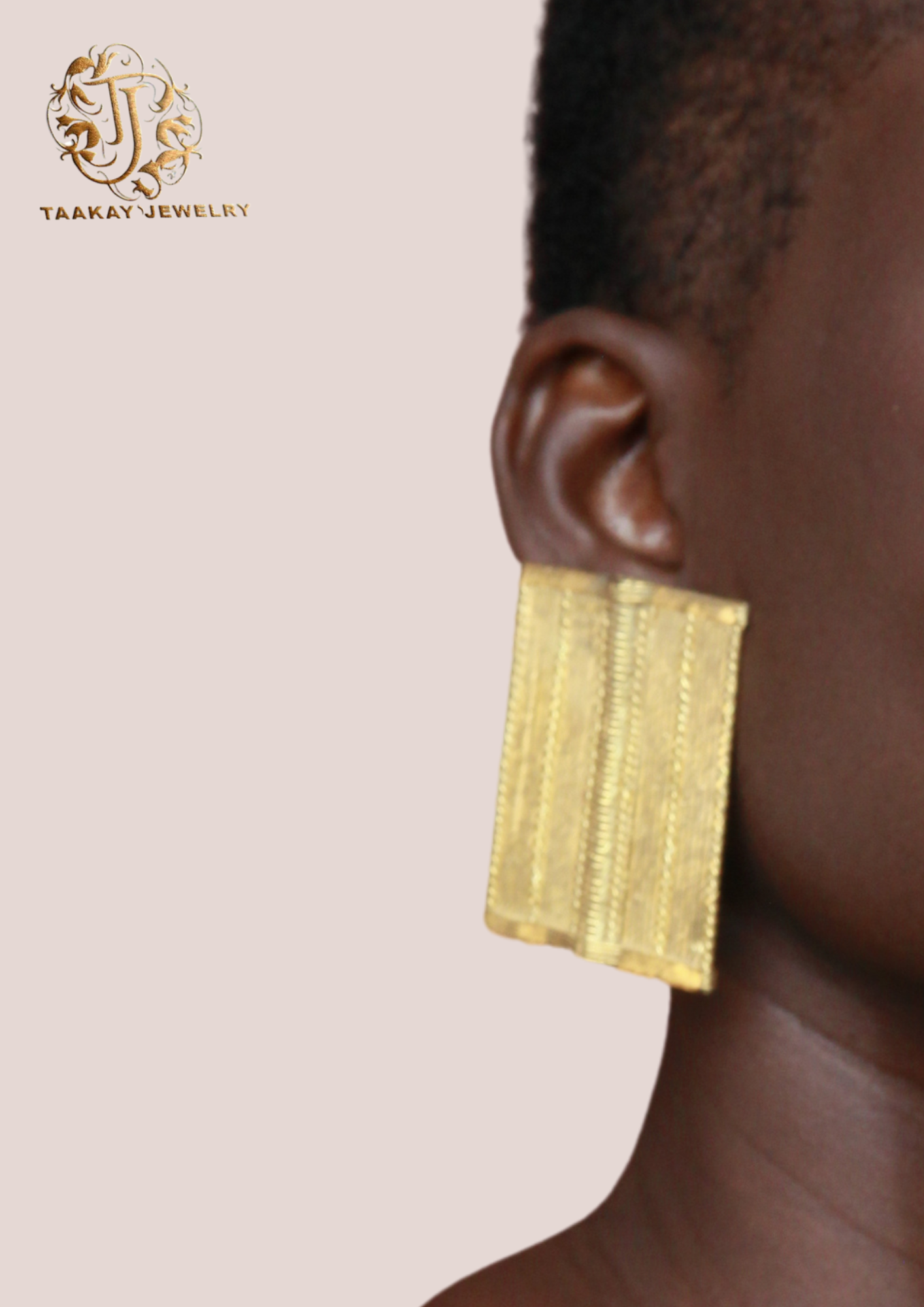 Boucles d’oreilles bronze “Abla Pokou”