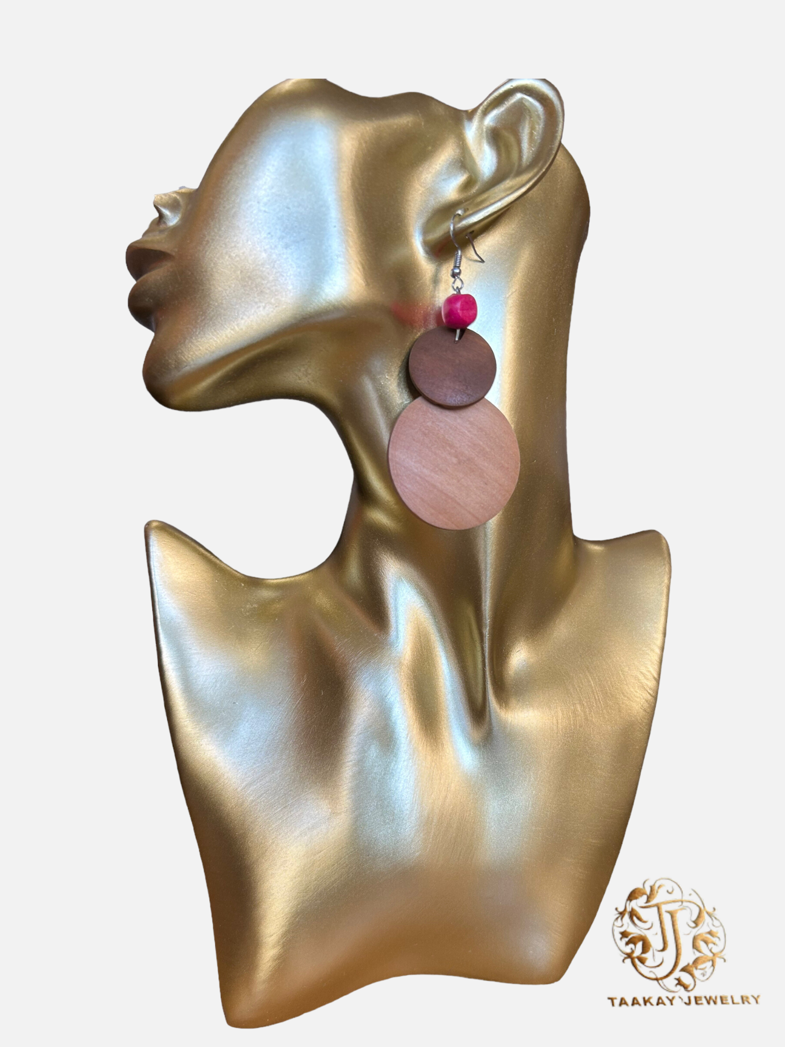 Boucles d’oreille en bois “Fassa”