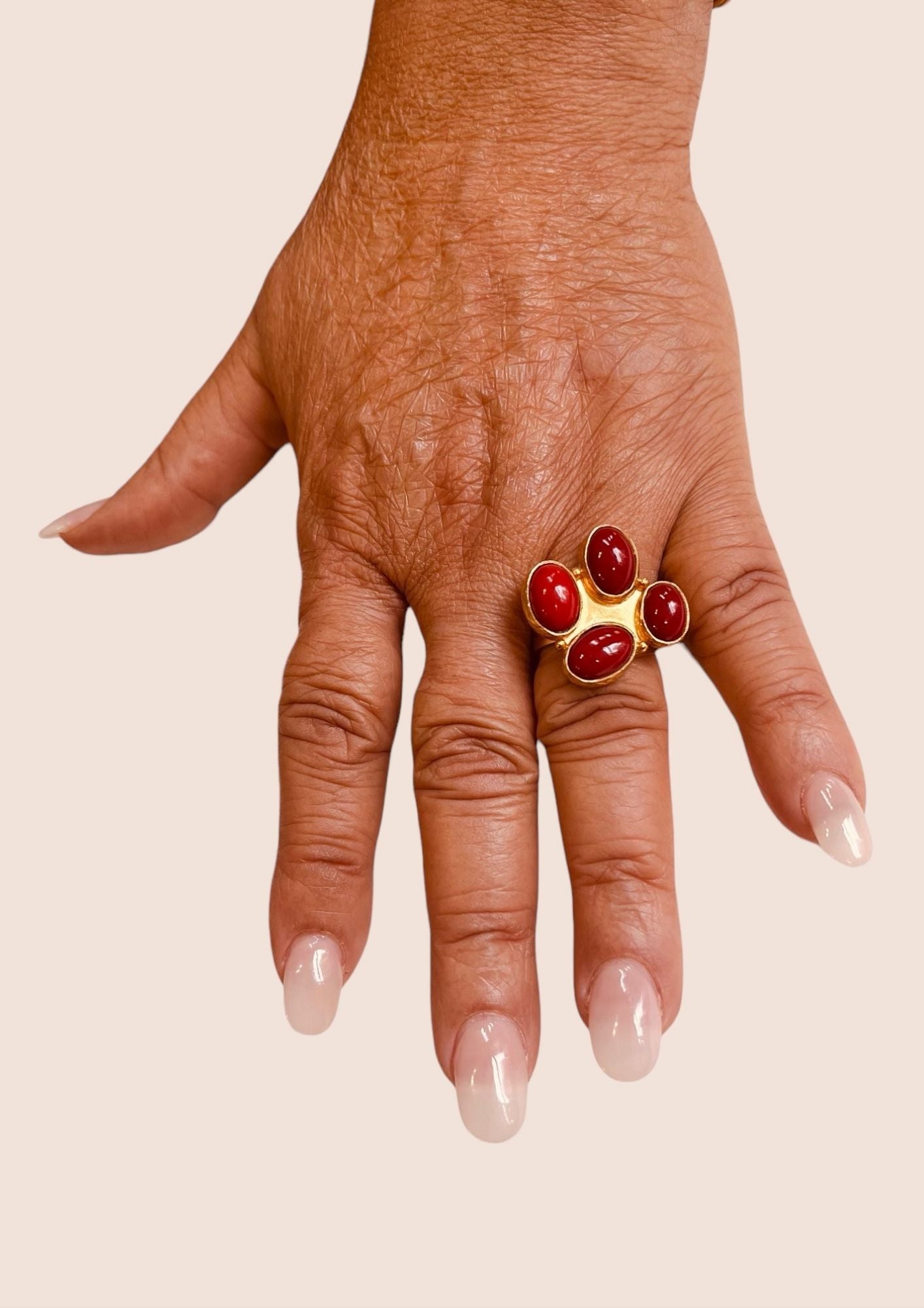 Bague laiton "Fusion Minérale"