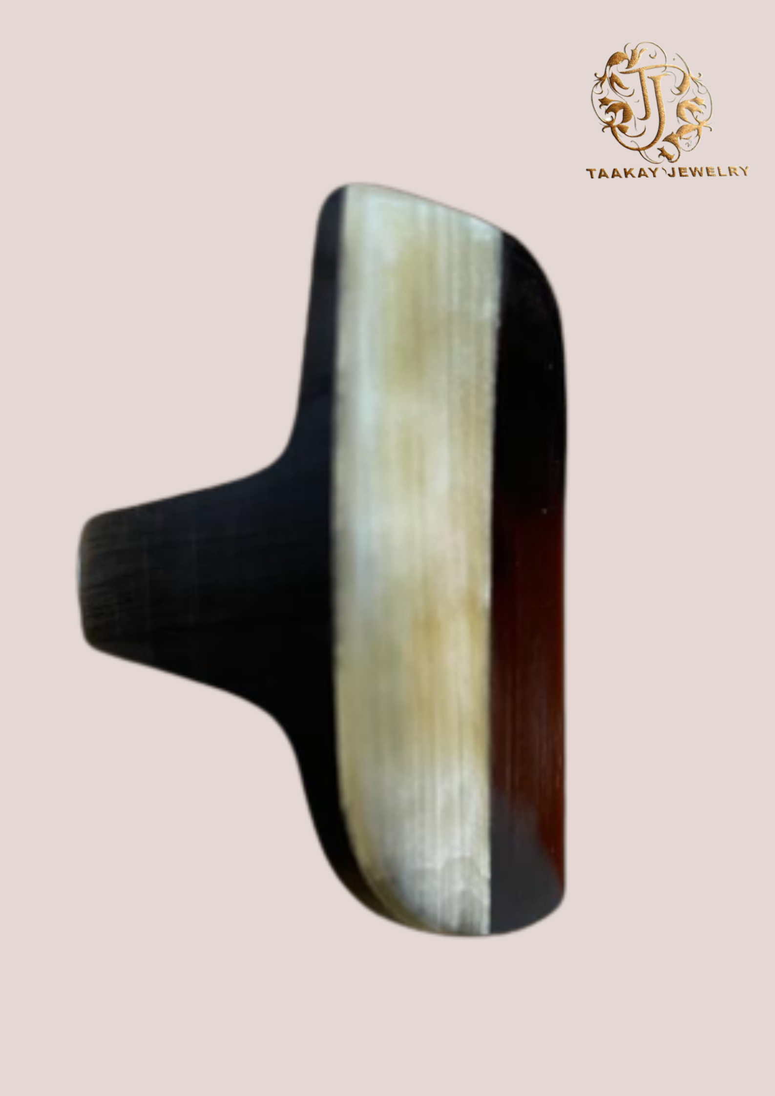 Bague en corne de Zébu “2 temps”