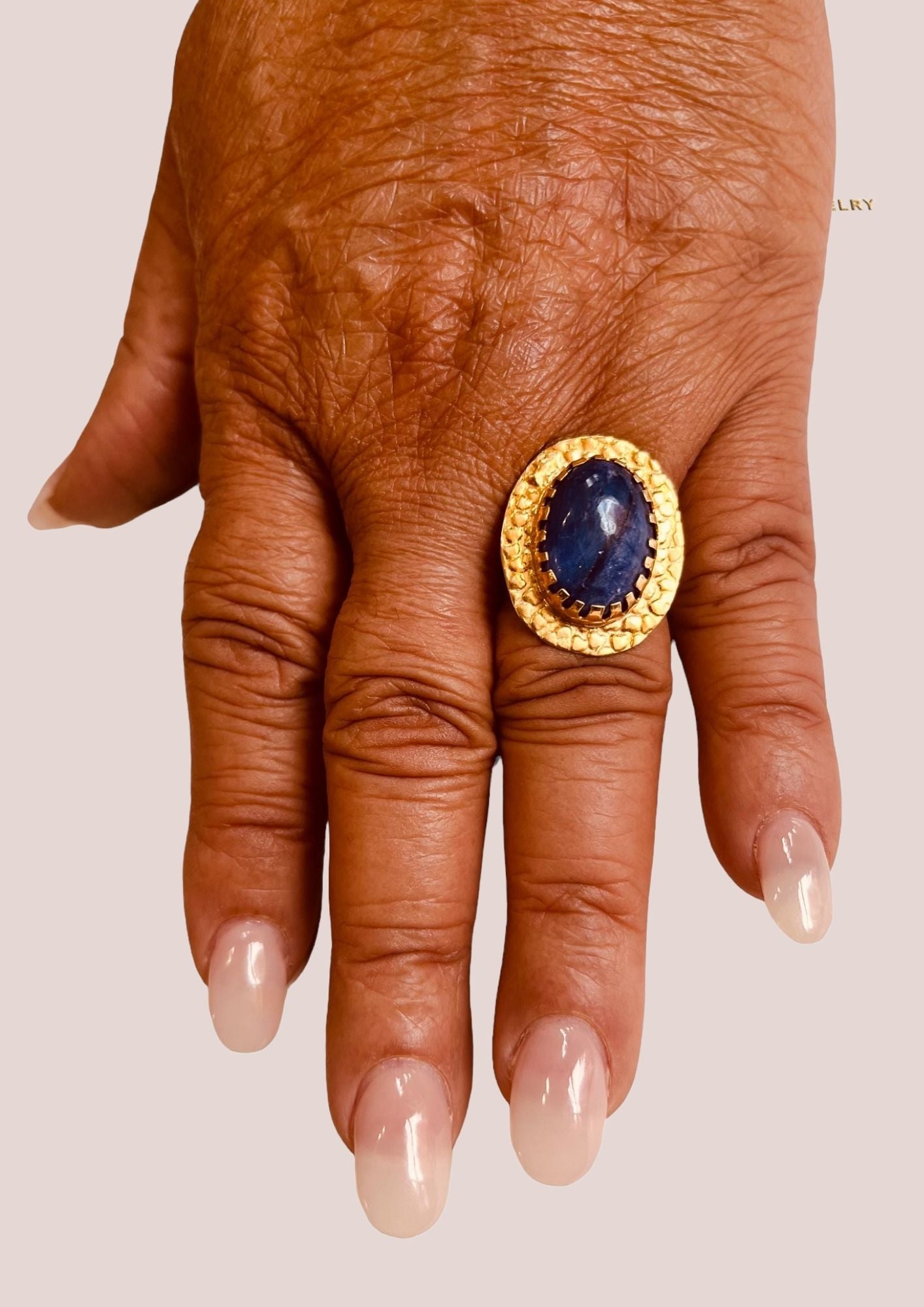 Bague laiton "Prismatique Élégante"