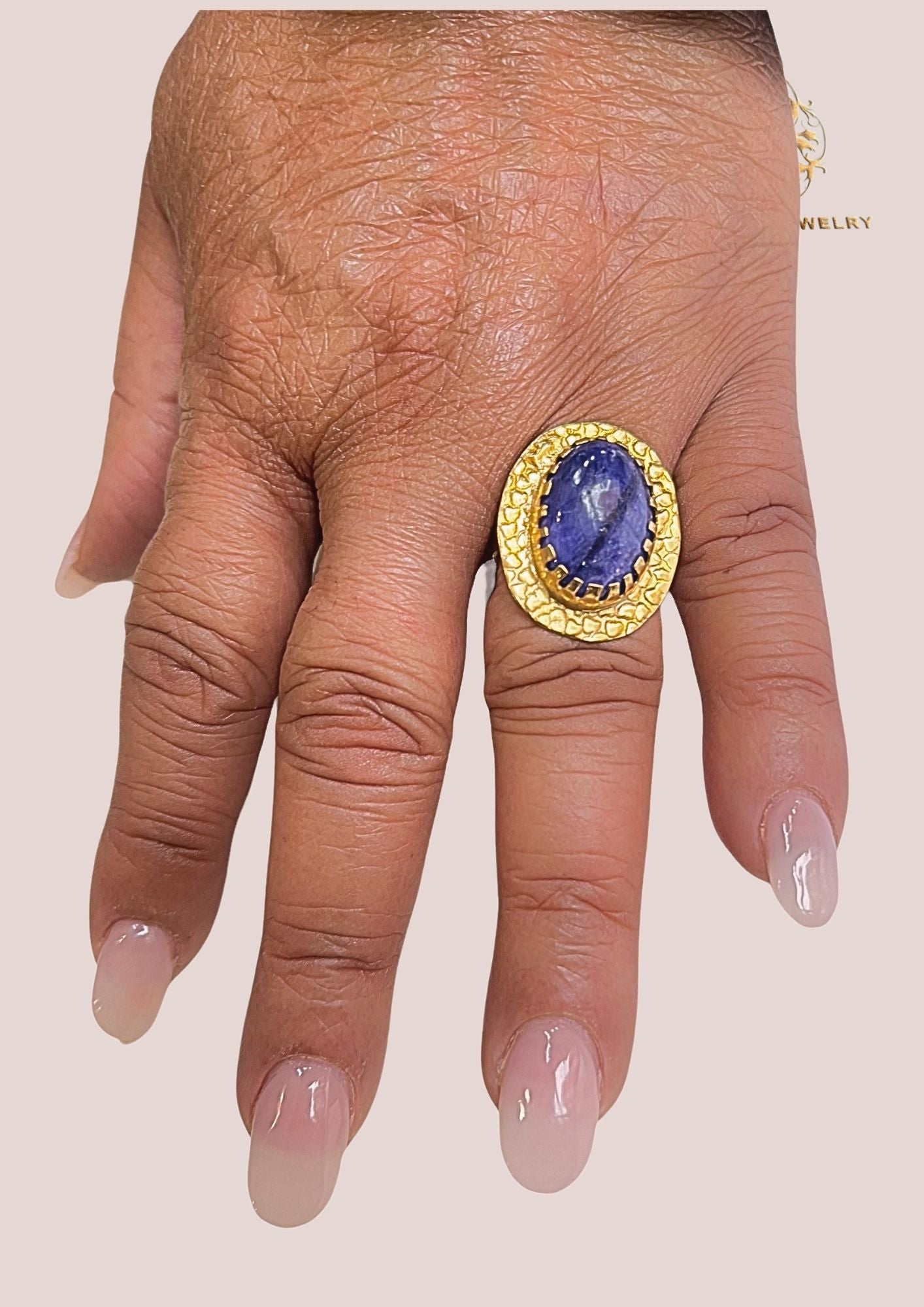 Bague laiton "Prismatique Élégante"