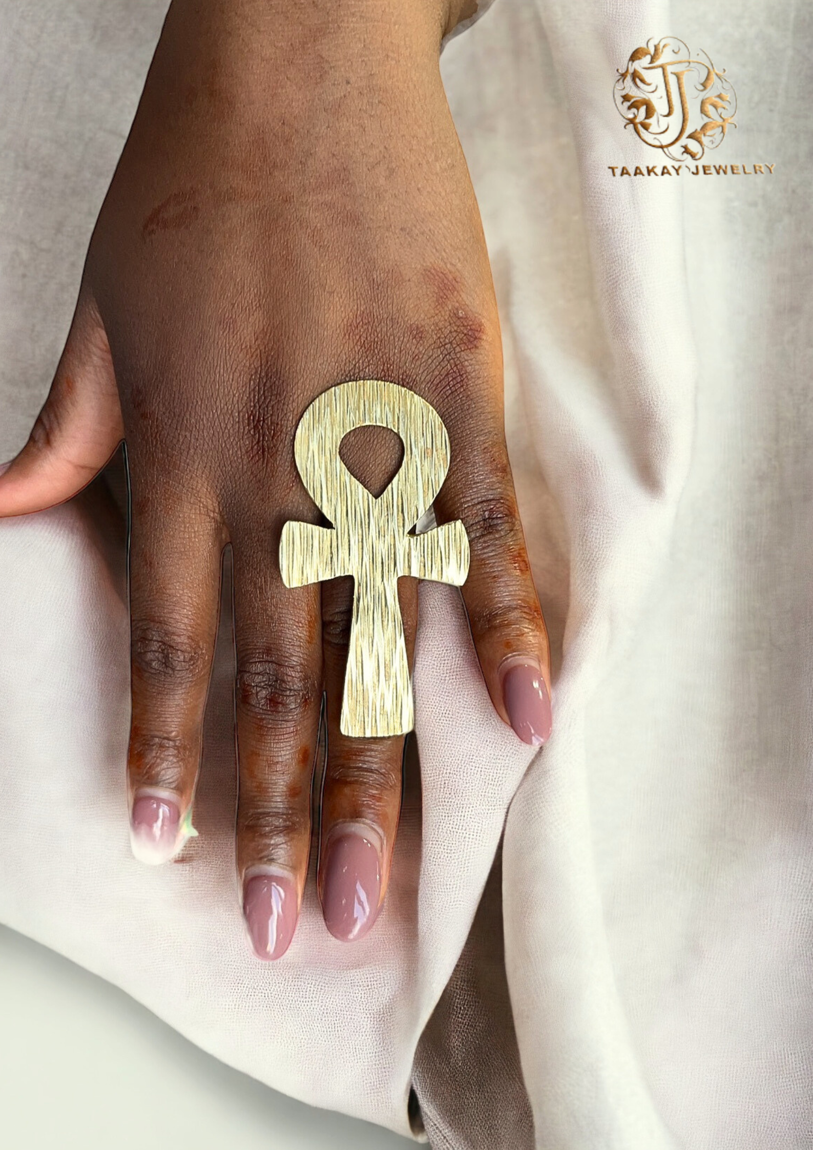 Bague "Ankh" en Bronze