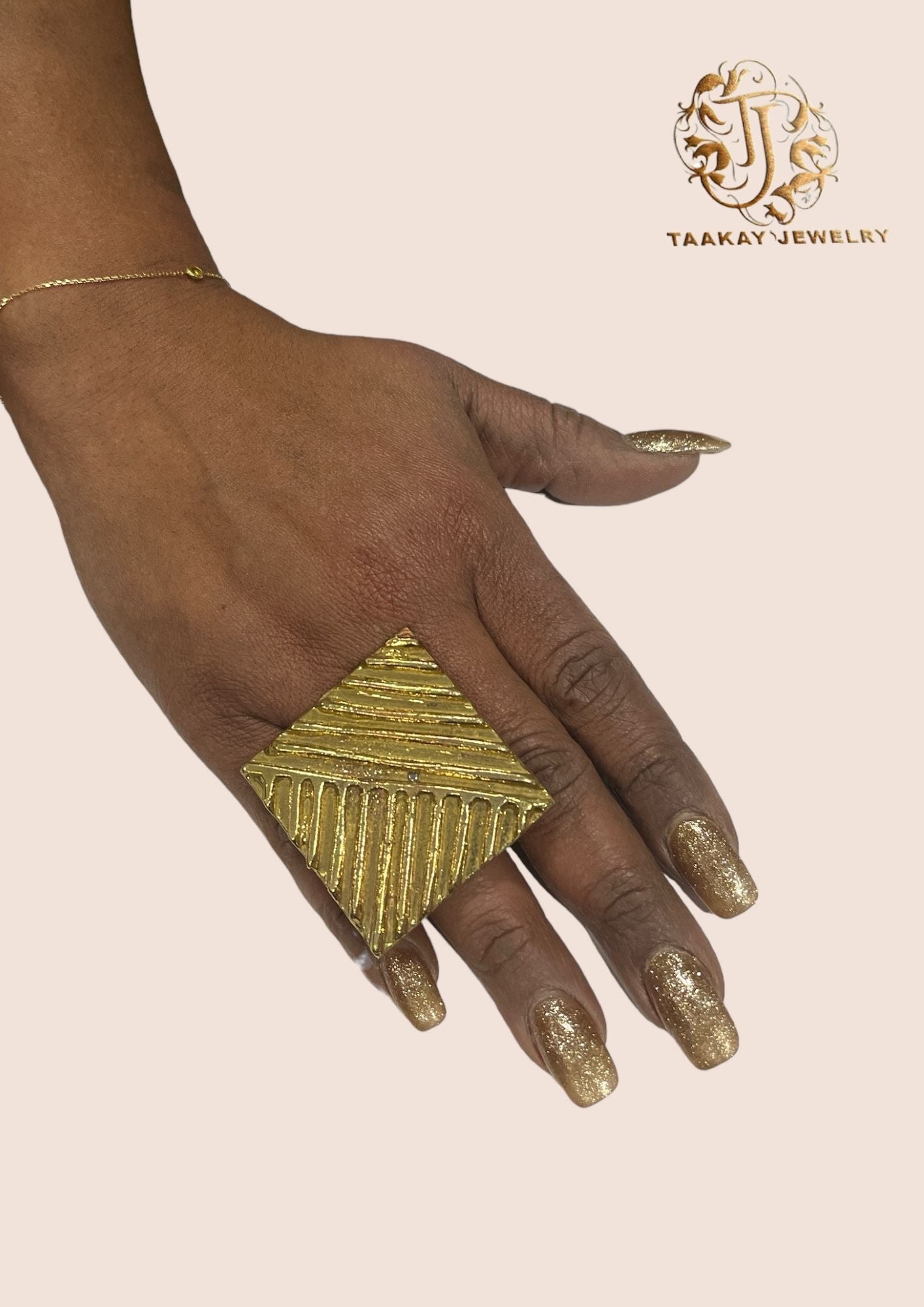 Bague bronze "Élégance Africaine"