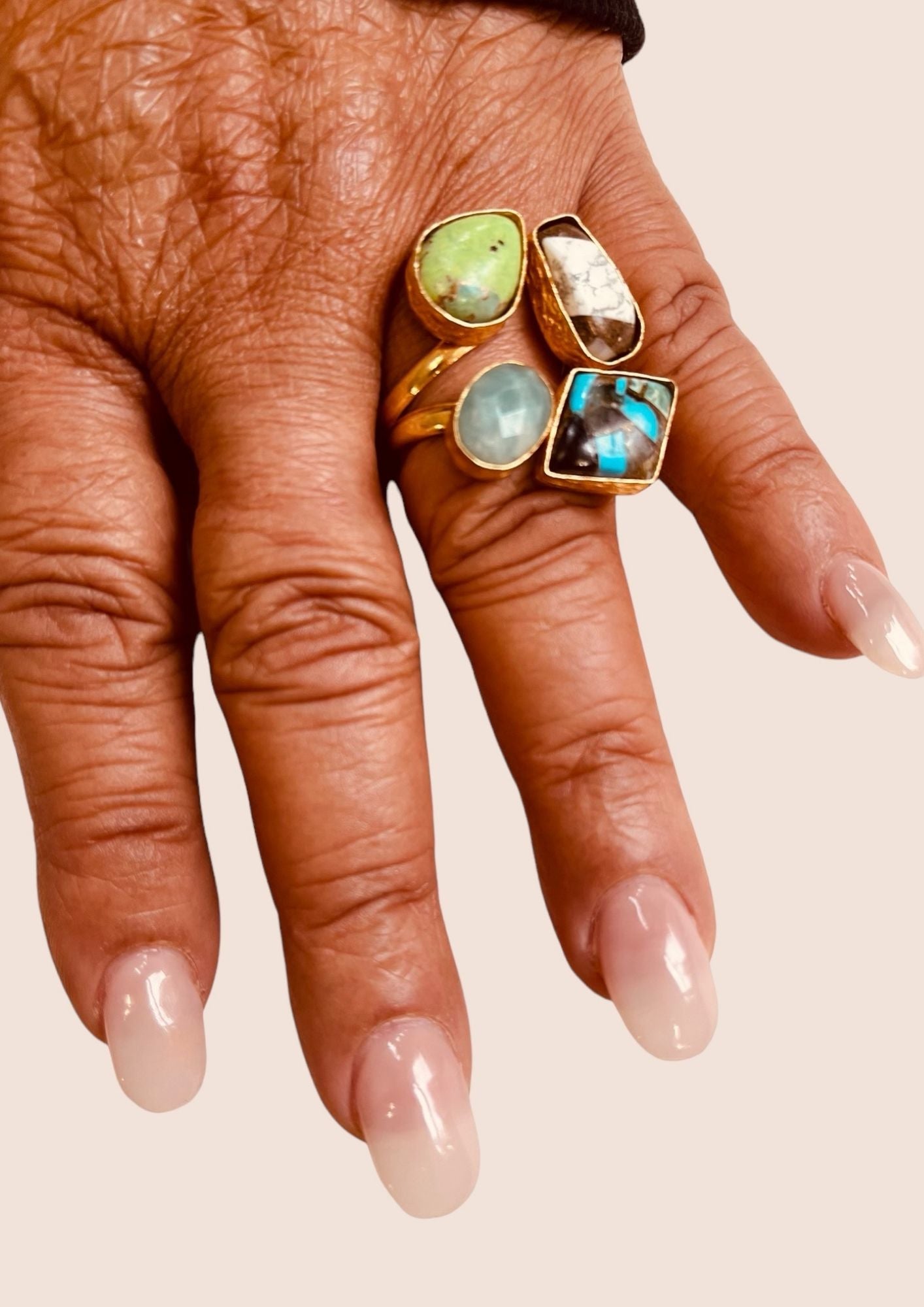 Bague laiton "Arc-en-Ciel"2