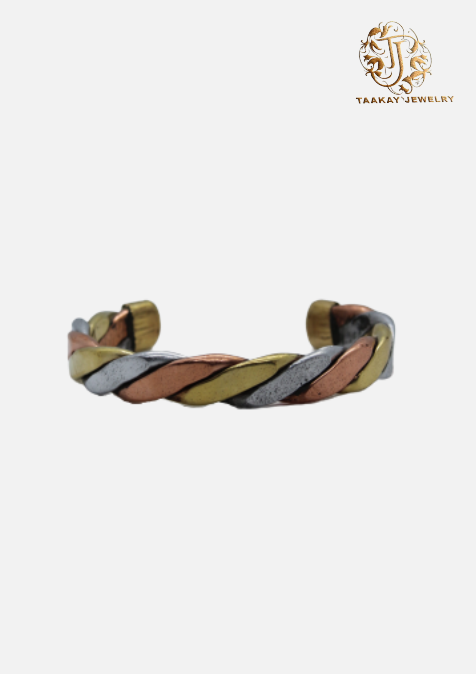 Bracelet d'identité en trois métaux "Hawa"