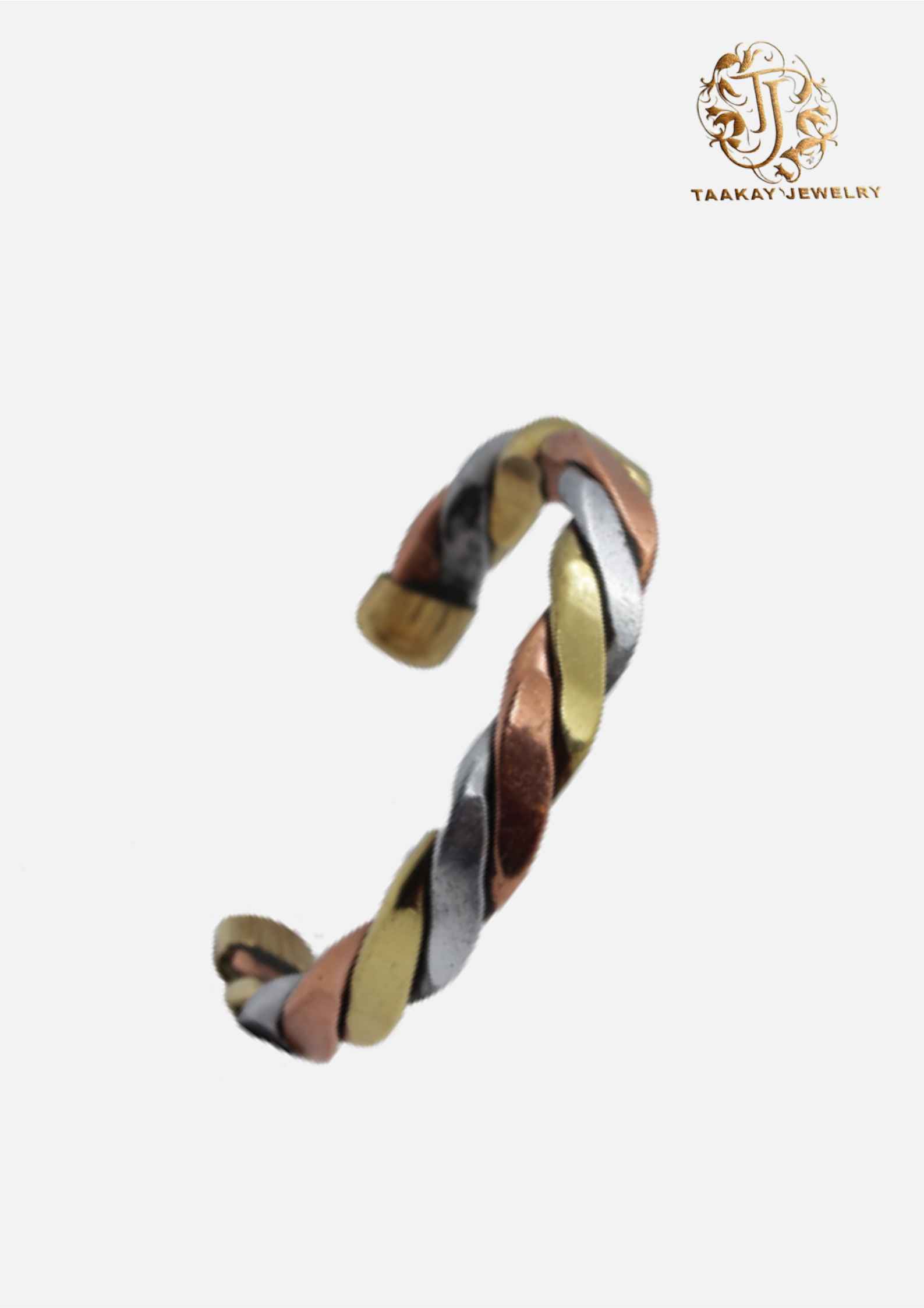 Bracelet d'identité en trois métaux "Hawa"