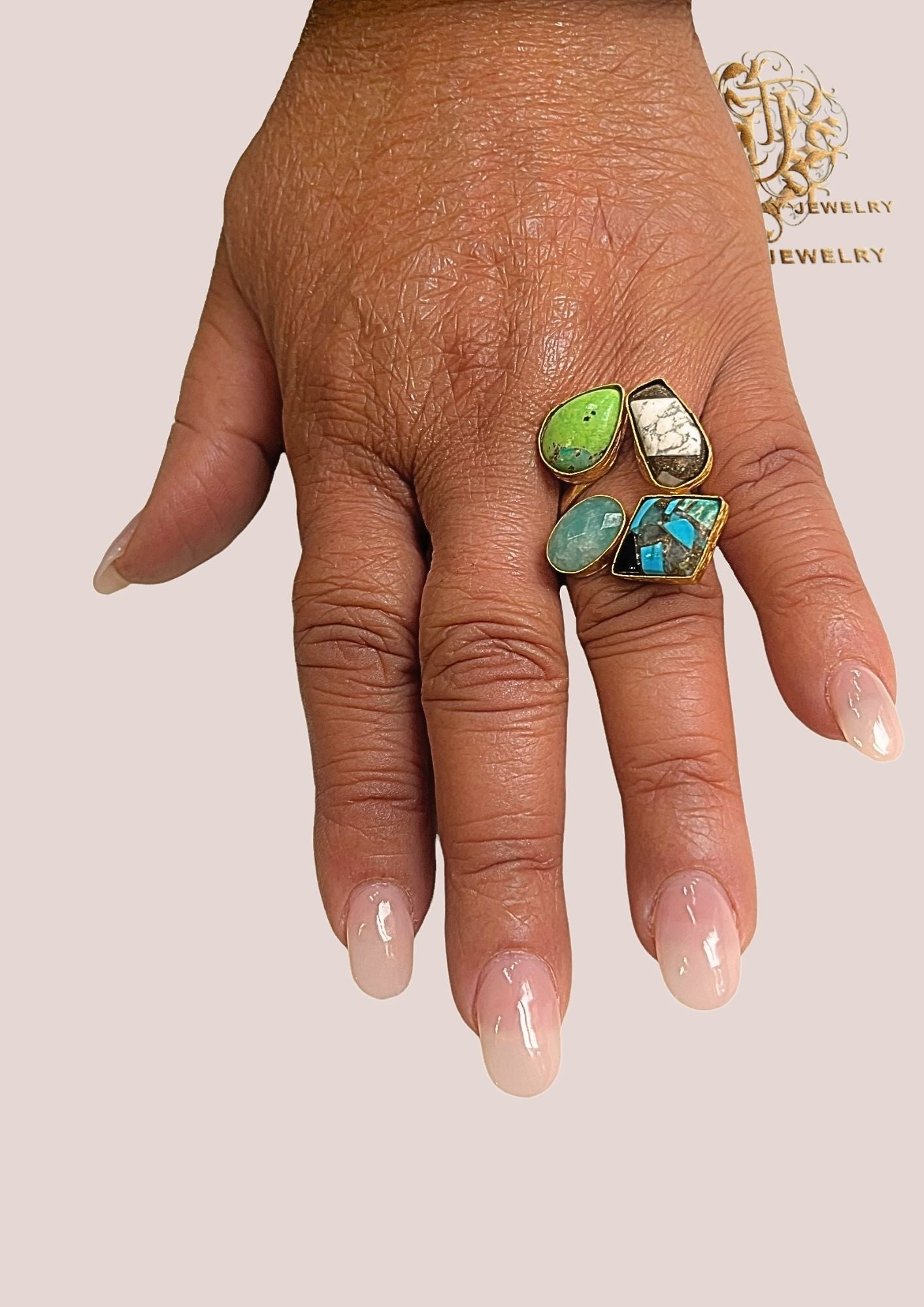 Bague laiton "Arc-en-Ciel"2