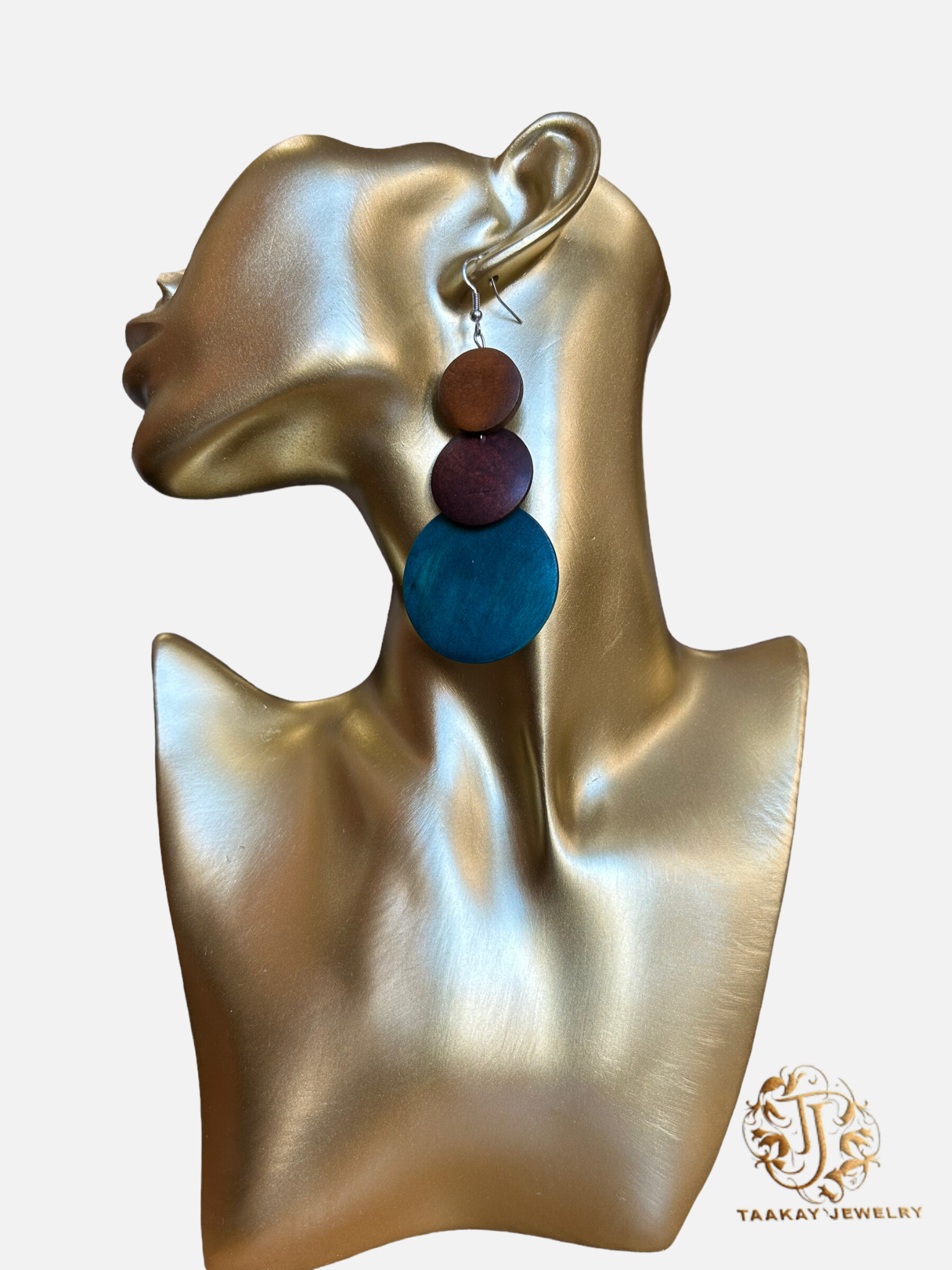 Boucles d’oreille en bois “Fassa”