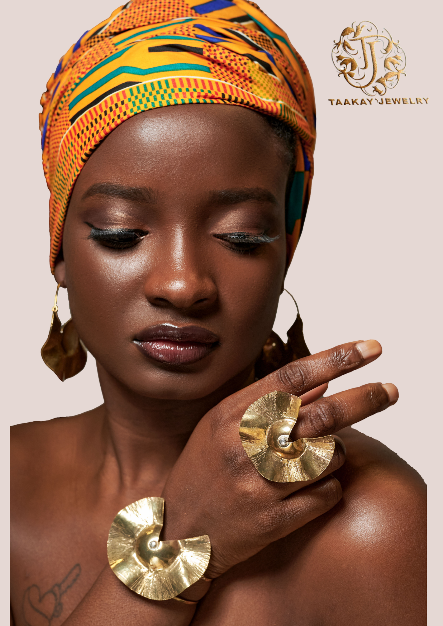 Parure bronze “NDADJE” ondulé