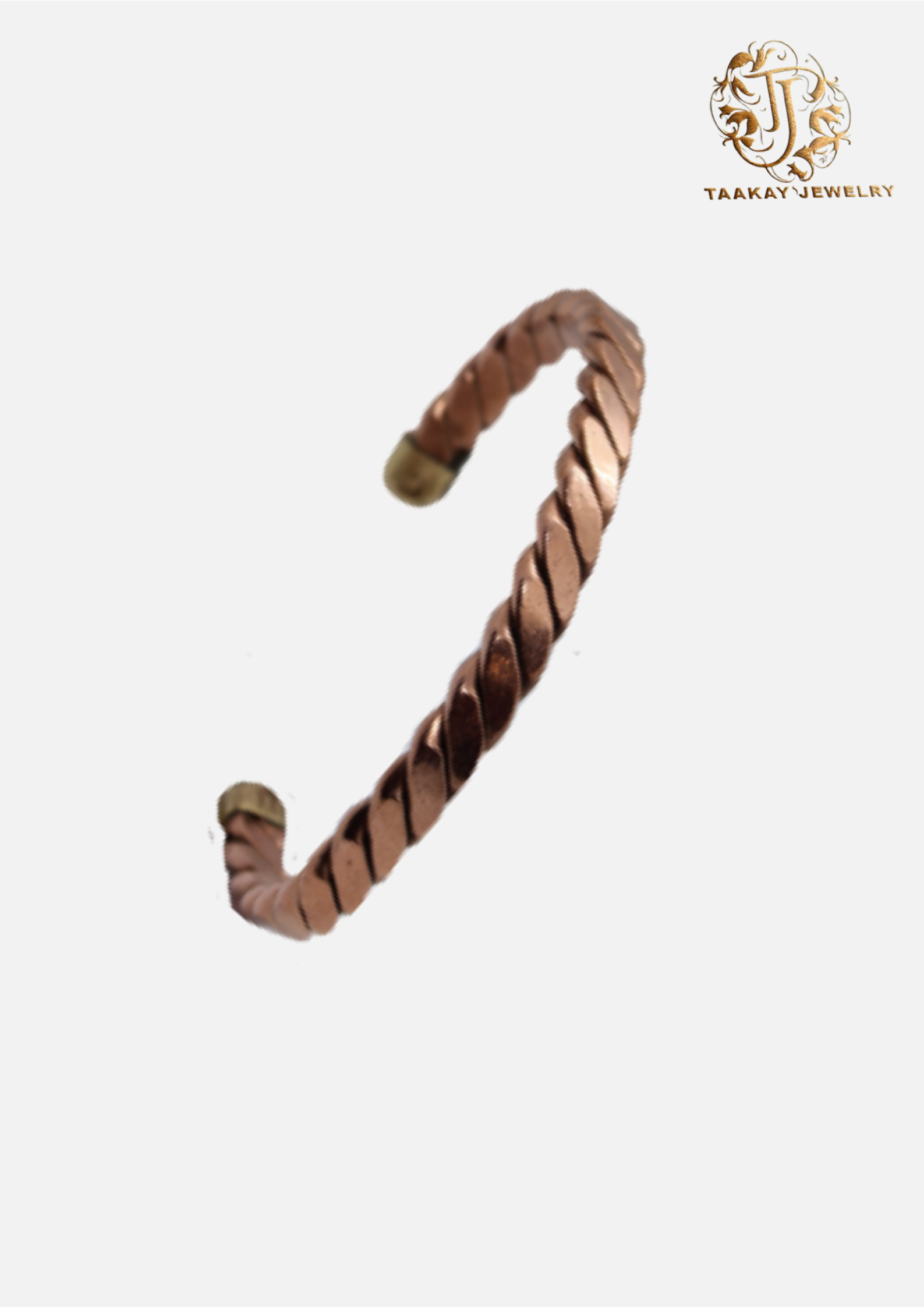 Bracelet d'identité en bronze “Nour”