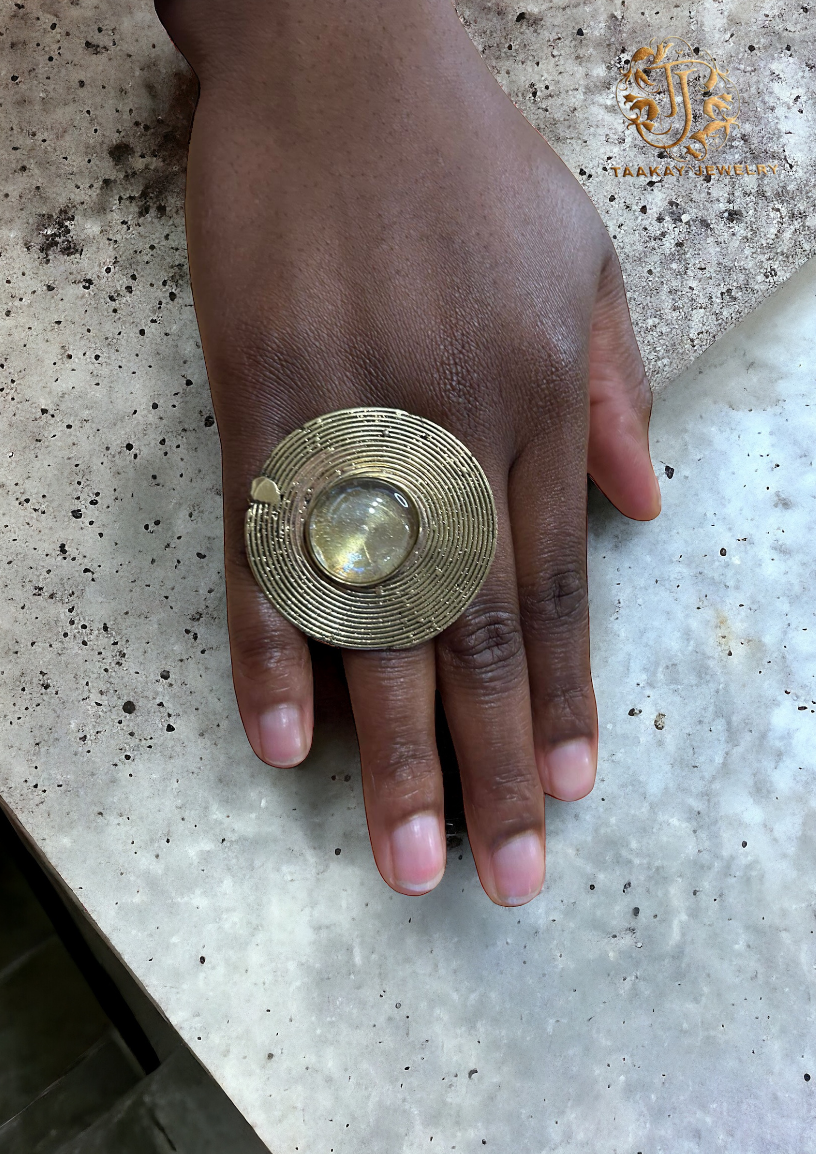 Bague bronze "Épure Africaine"
