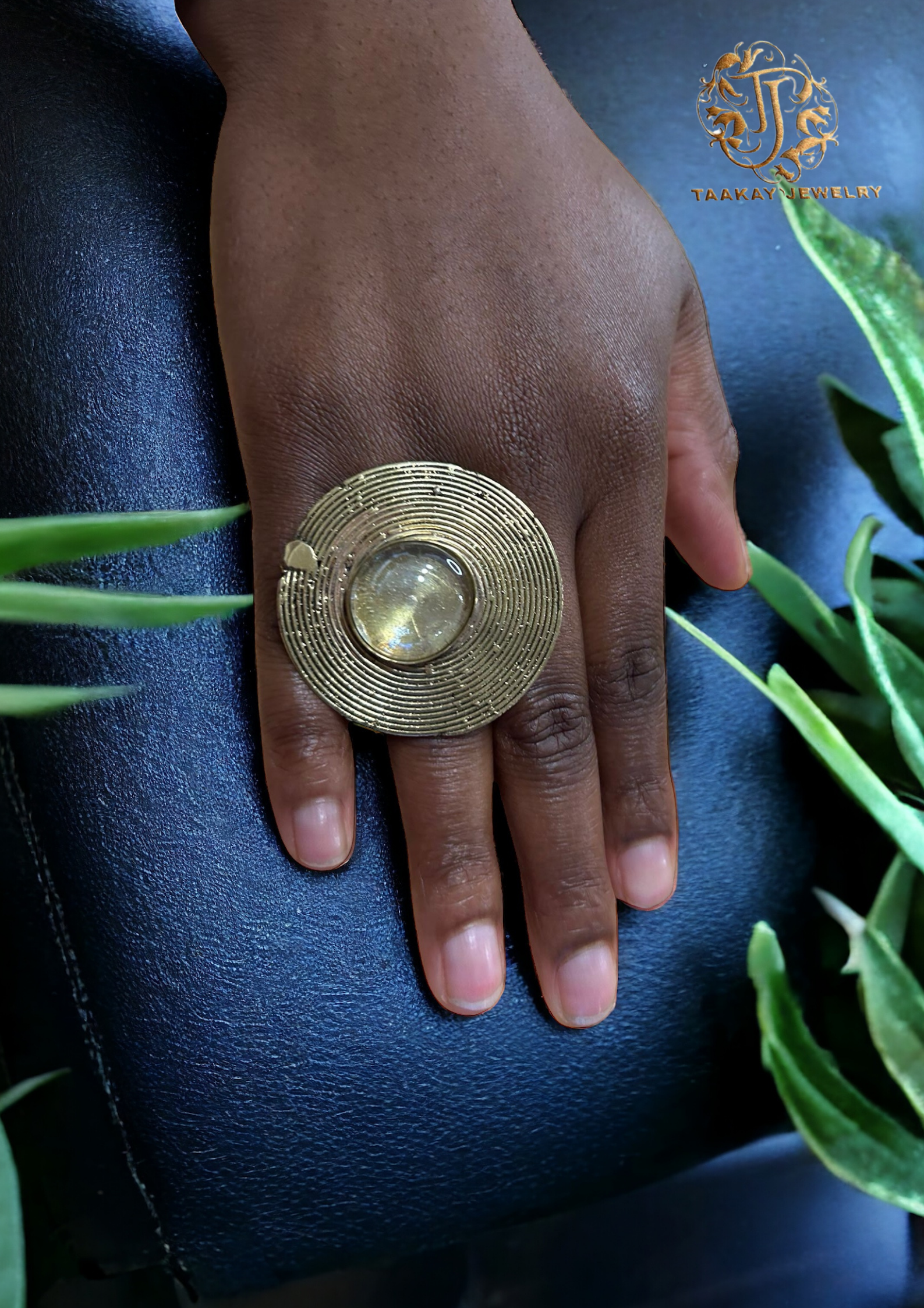 Bague bronze "Épure Africaine"