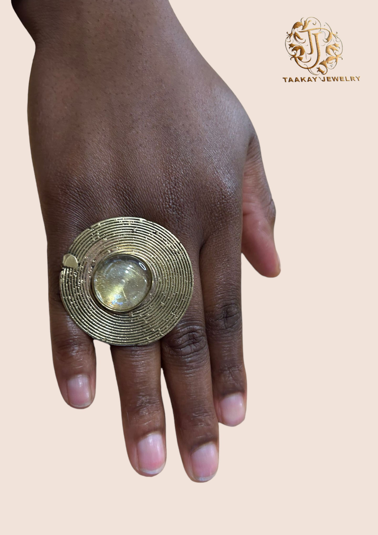 Bague bronze "Épure Africaine"