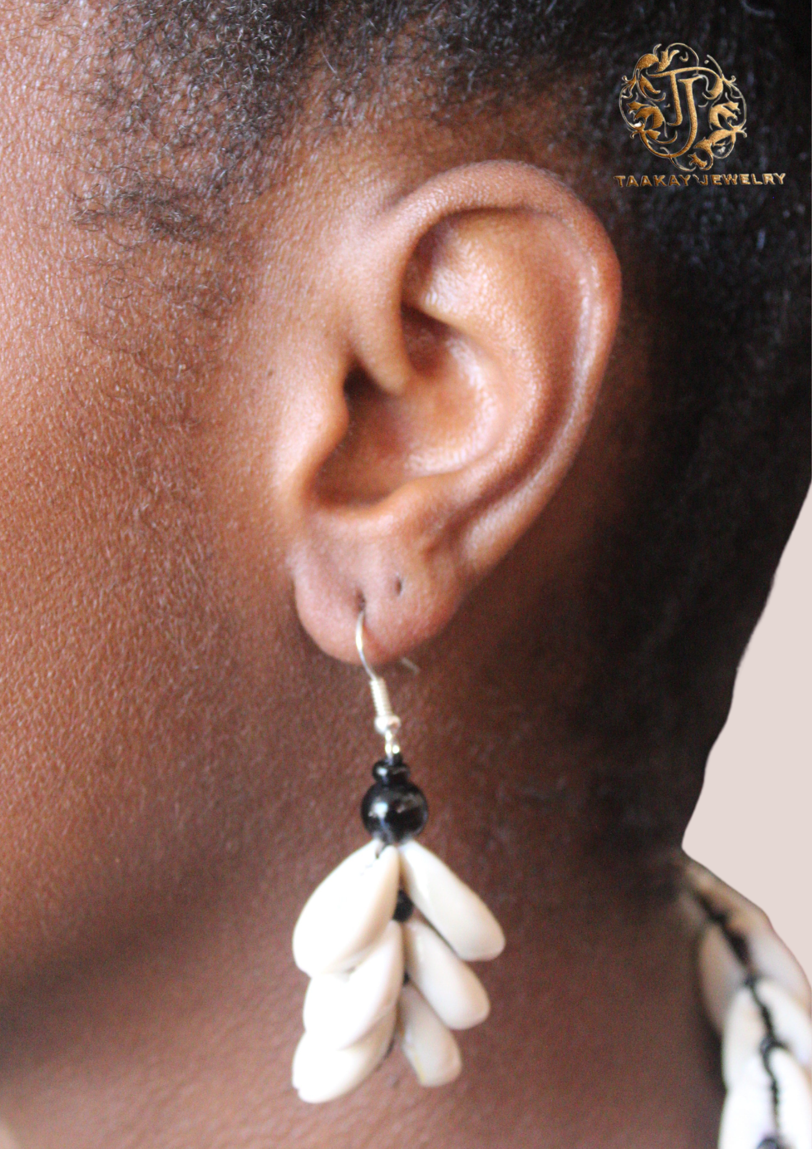 Boucles d’oreilles coquillage « Queen Latifah »