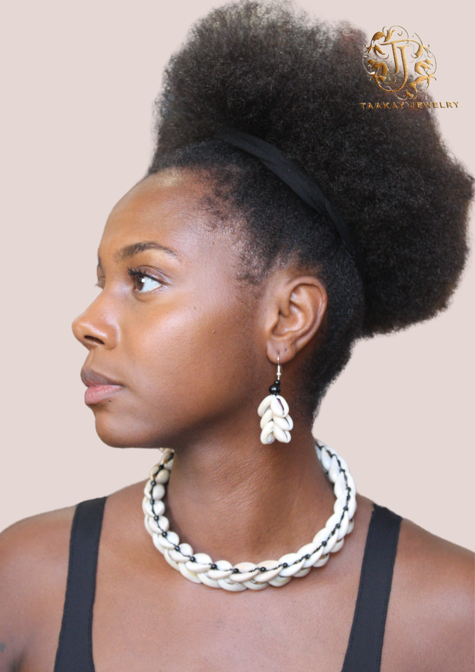 Boucles d’oreilles coquillage « Queen Latifah »