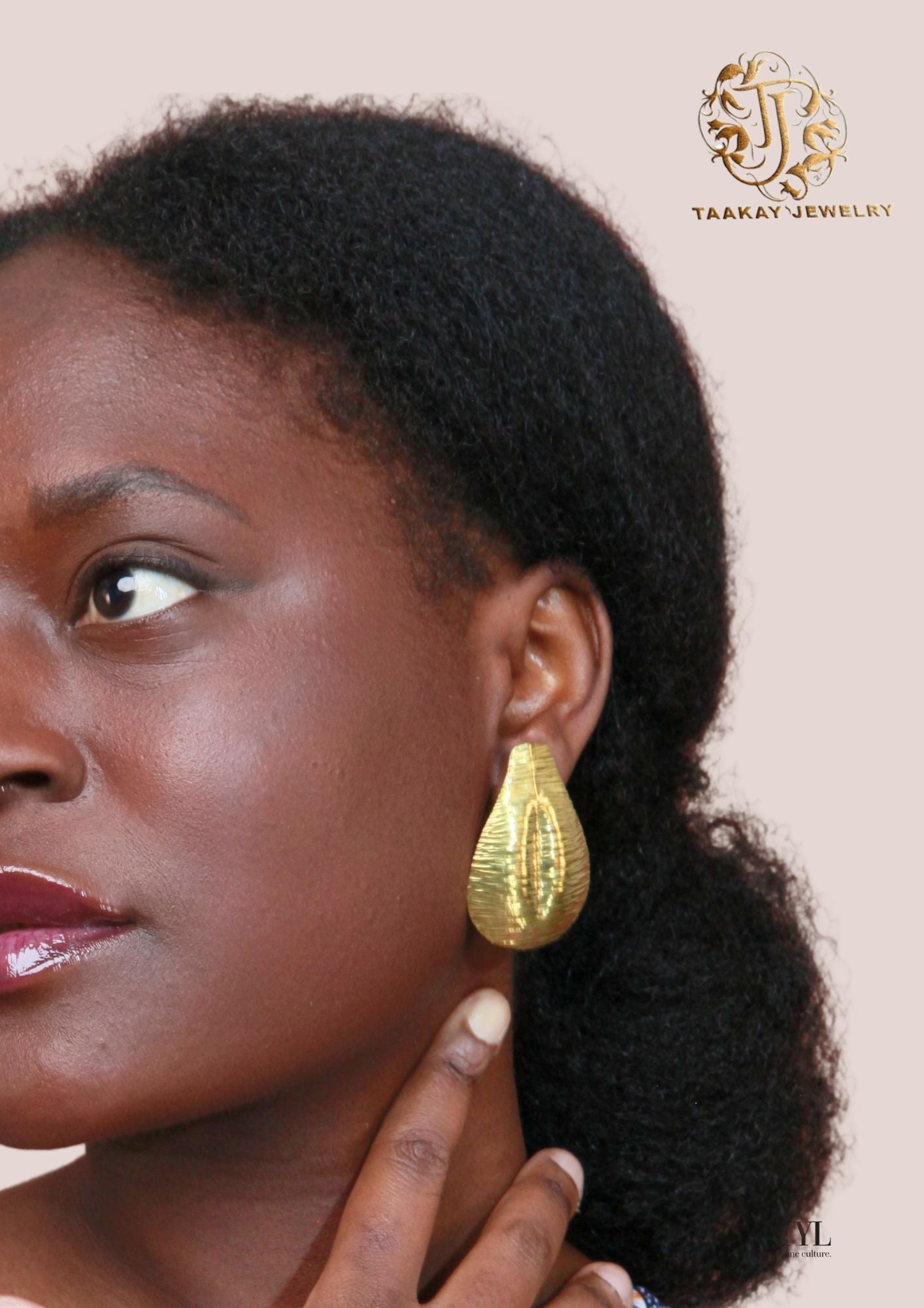 Boucles d'oreilles bronze “Reine Kobi Serwaa II”