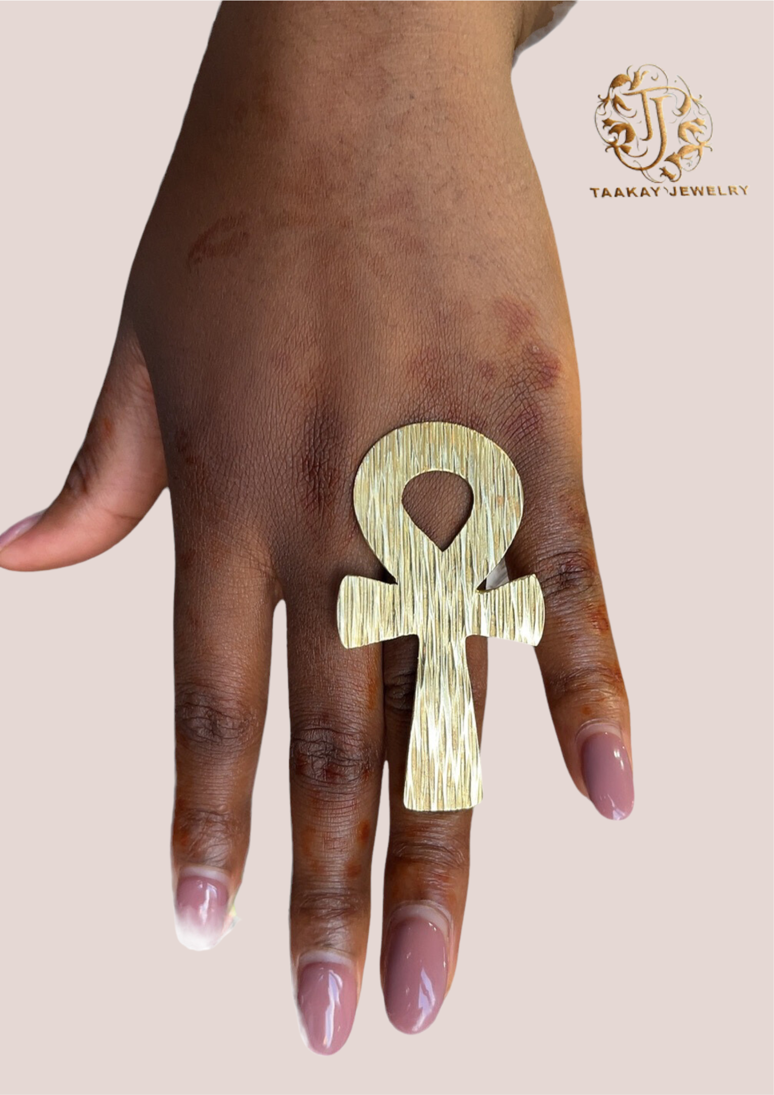 Bague "Ankh" en Bronze