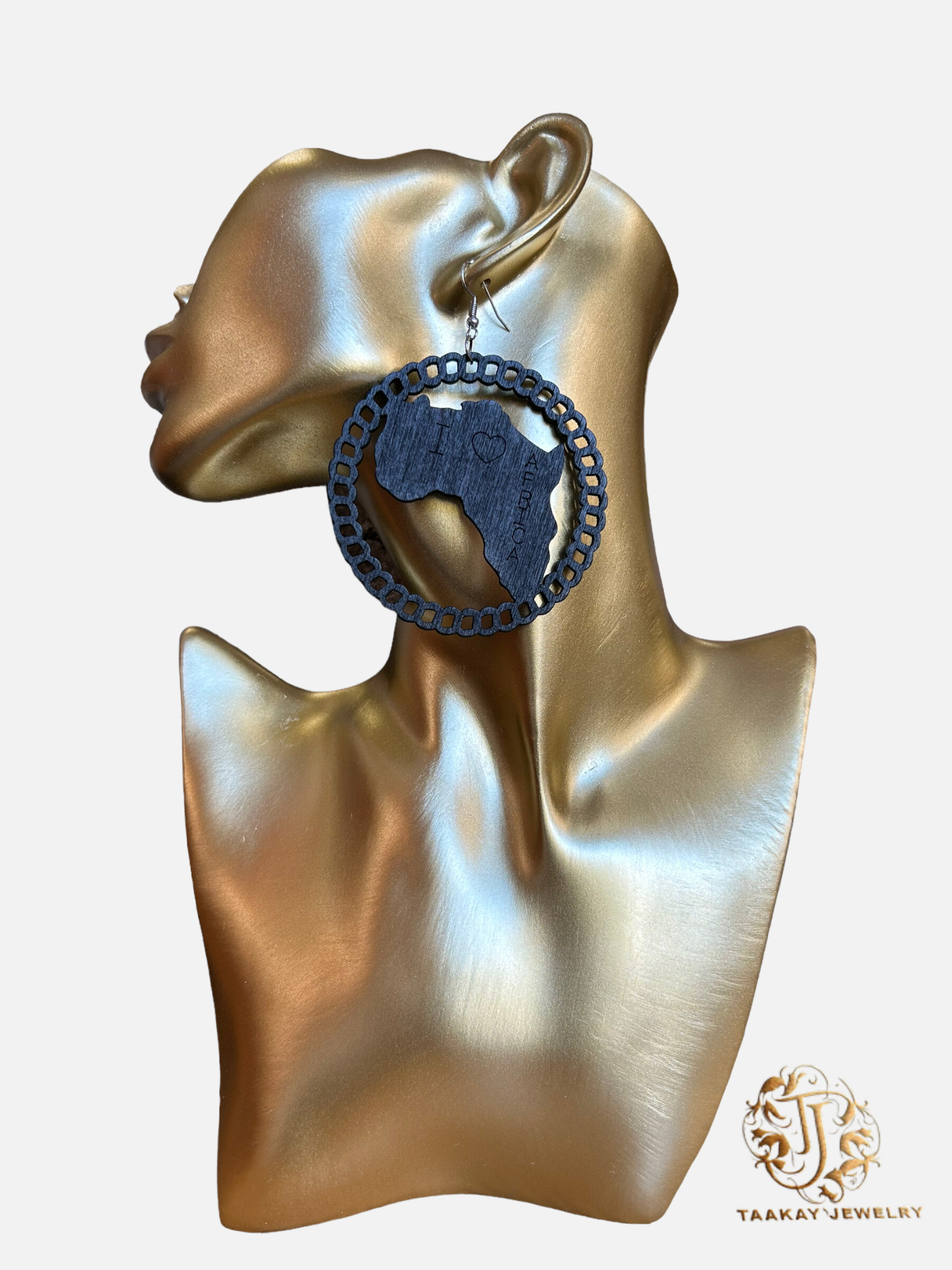 Boucles d’oreille en bois “Goumbala”