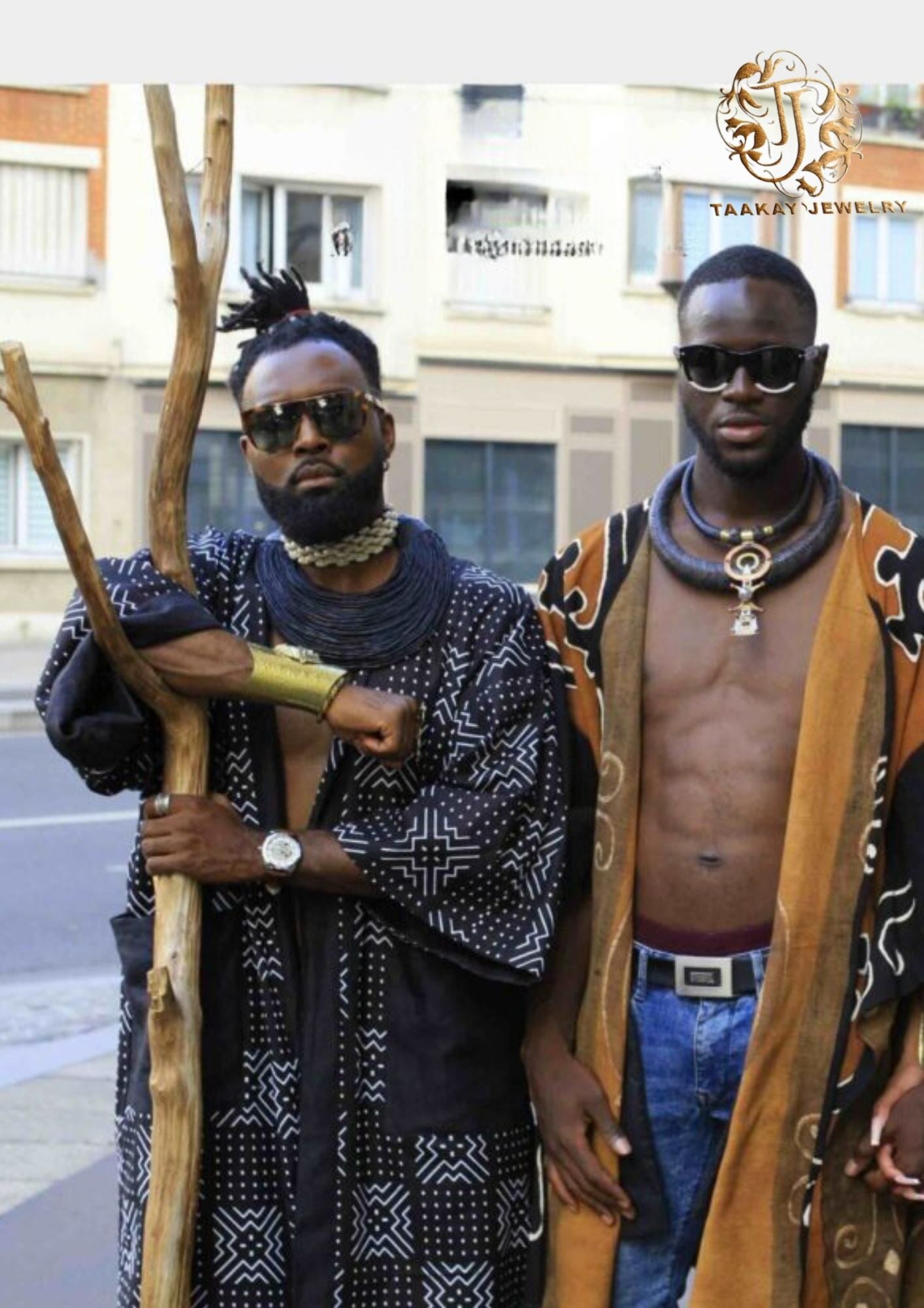 Collier cuir multirang "Athenan noir" - Artisanat africain