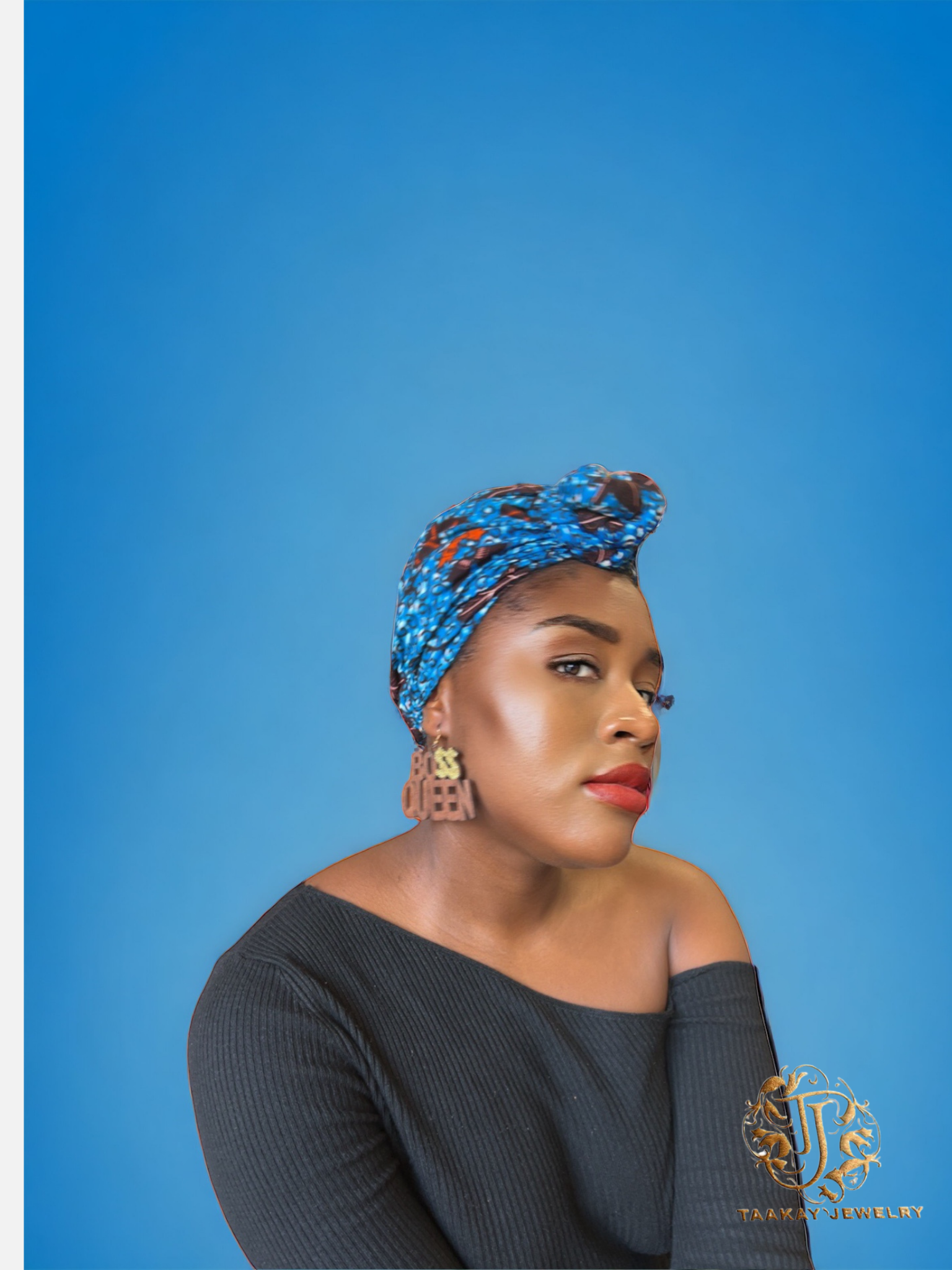 Boucles d’oreille en bois “Diadhiou”