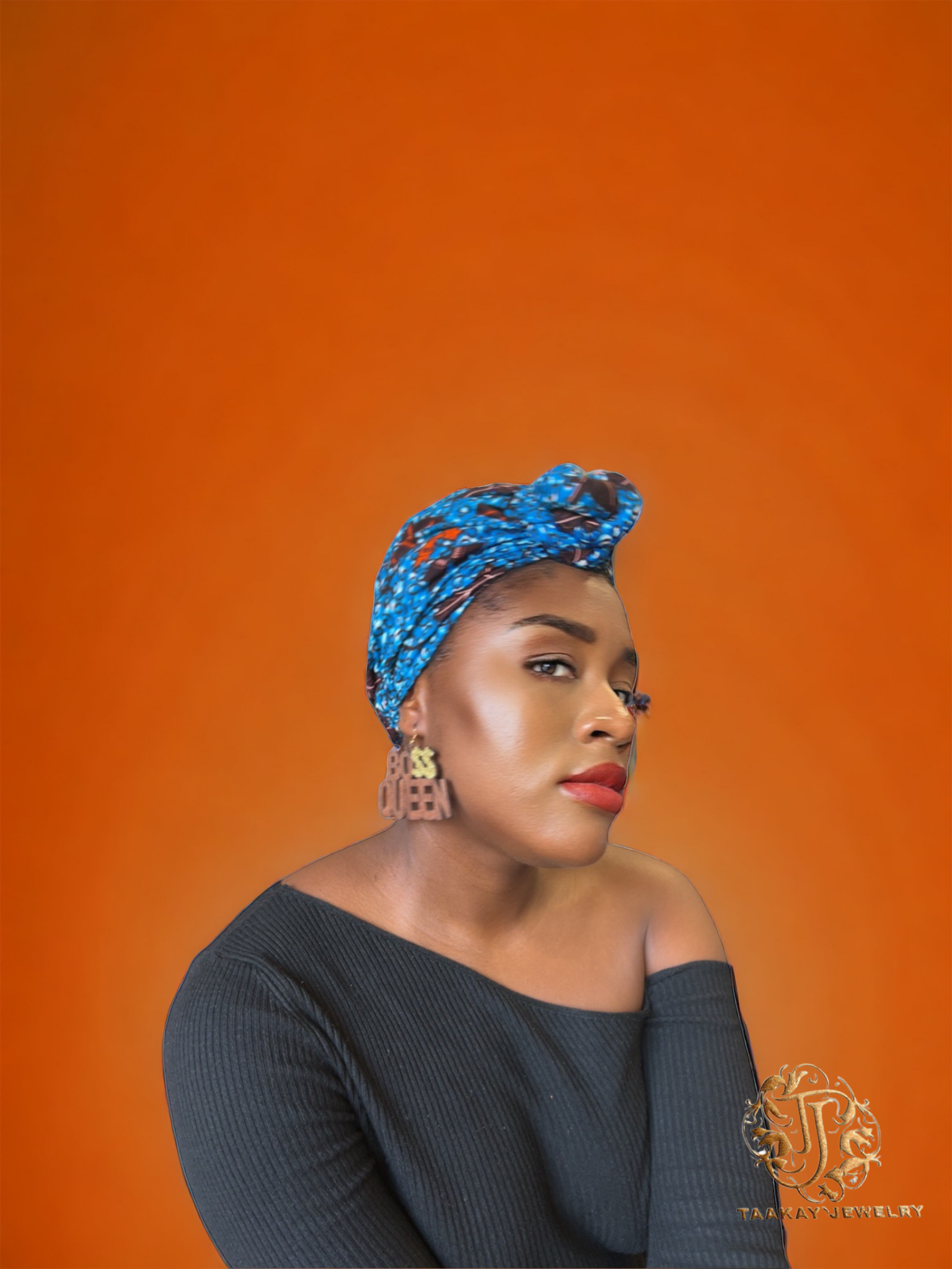 Boucles d’oreille en bois “Diadhiou”