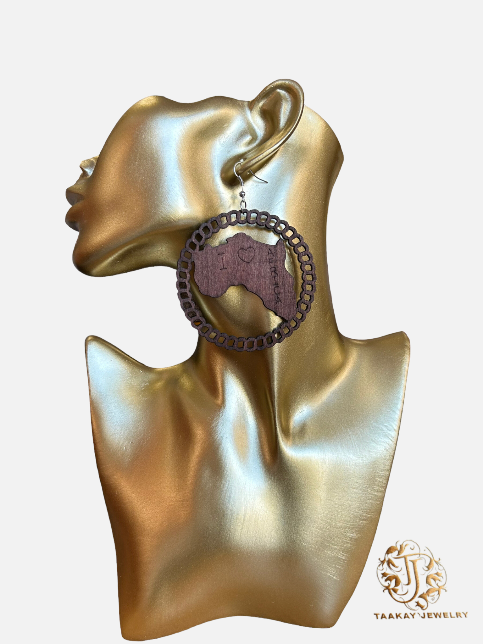 Boucles d’oreille en bois “Goumbala”