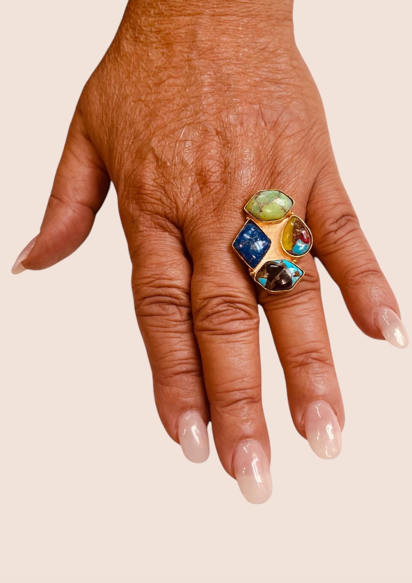 Bague laiton "Arc-en-Ciel"