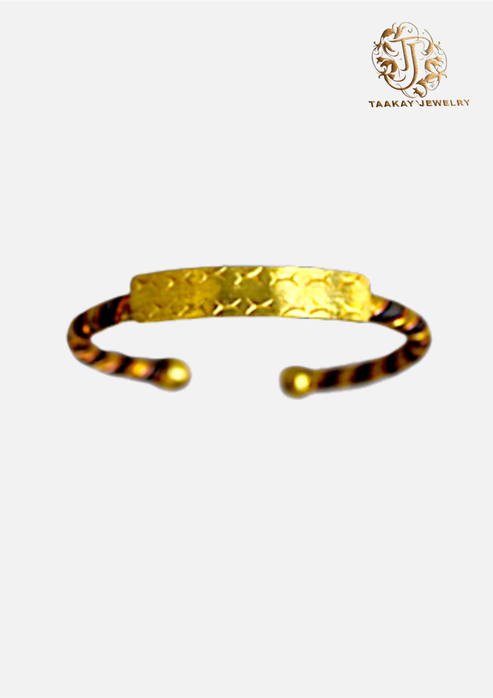 Bracelet d'identité trois métaux “Isma”