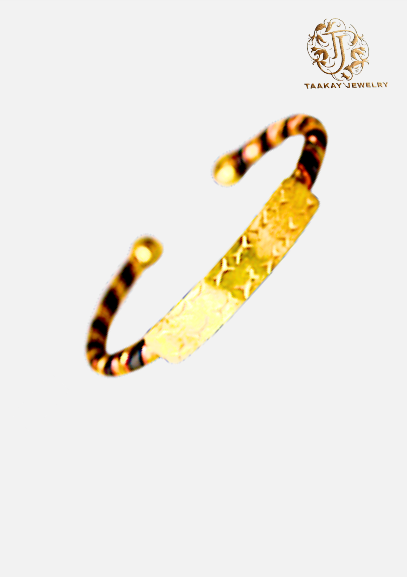 Bracelet d'identité trois métaux “Isma”