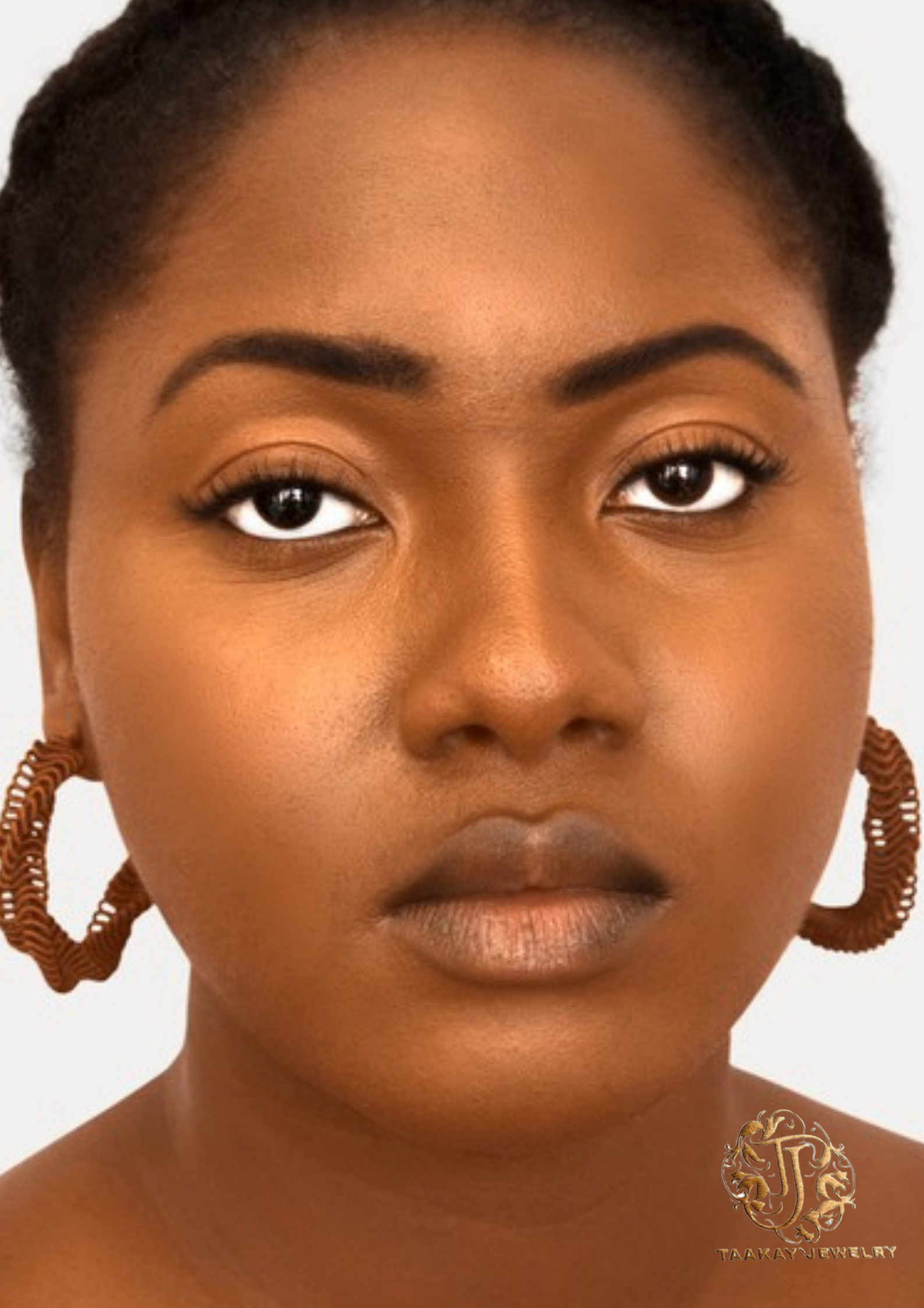 Boucles d'oreilles Fils de soie "Créoles Noblesse M"