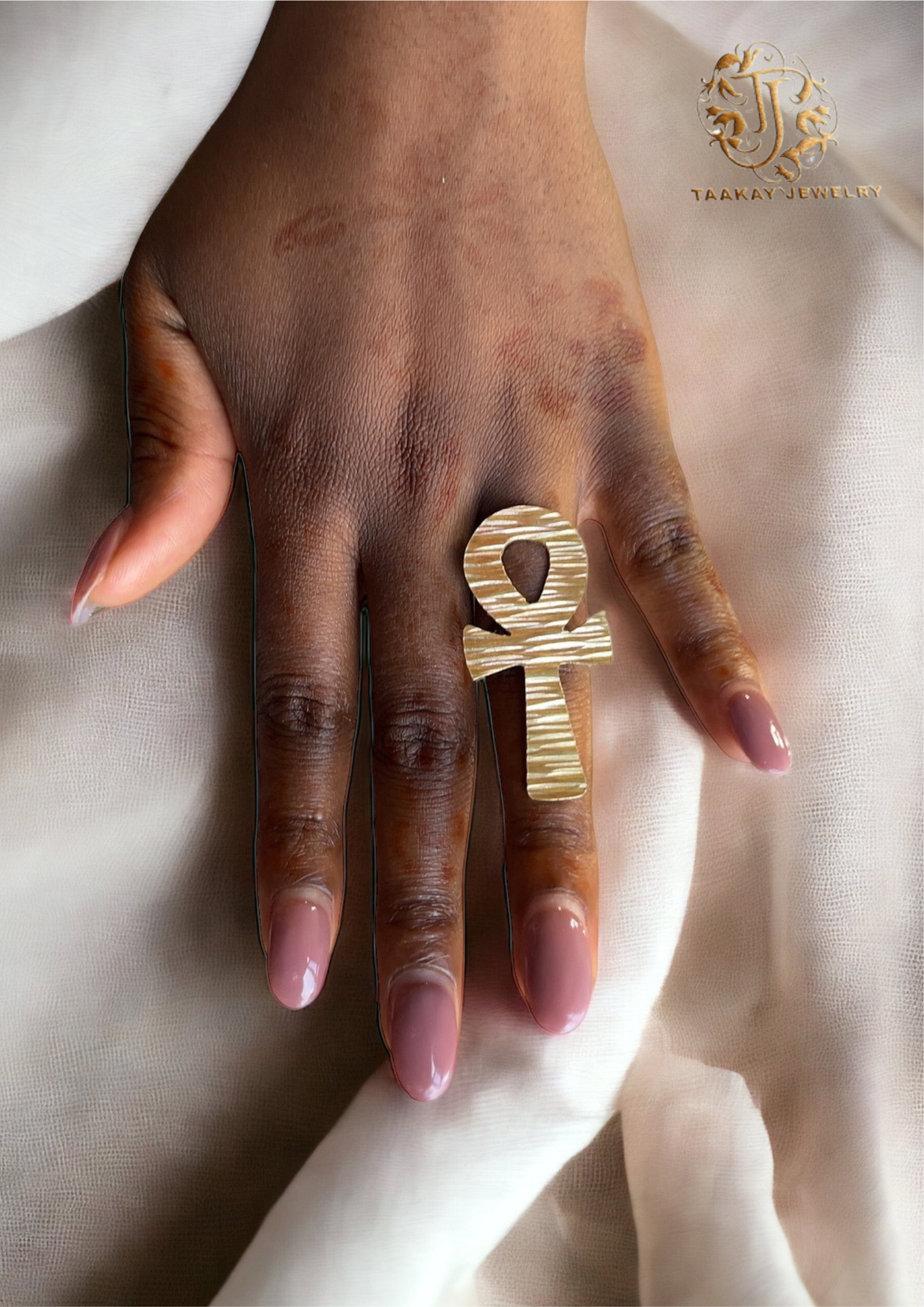 Bague "Ankh" en Bronze