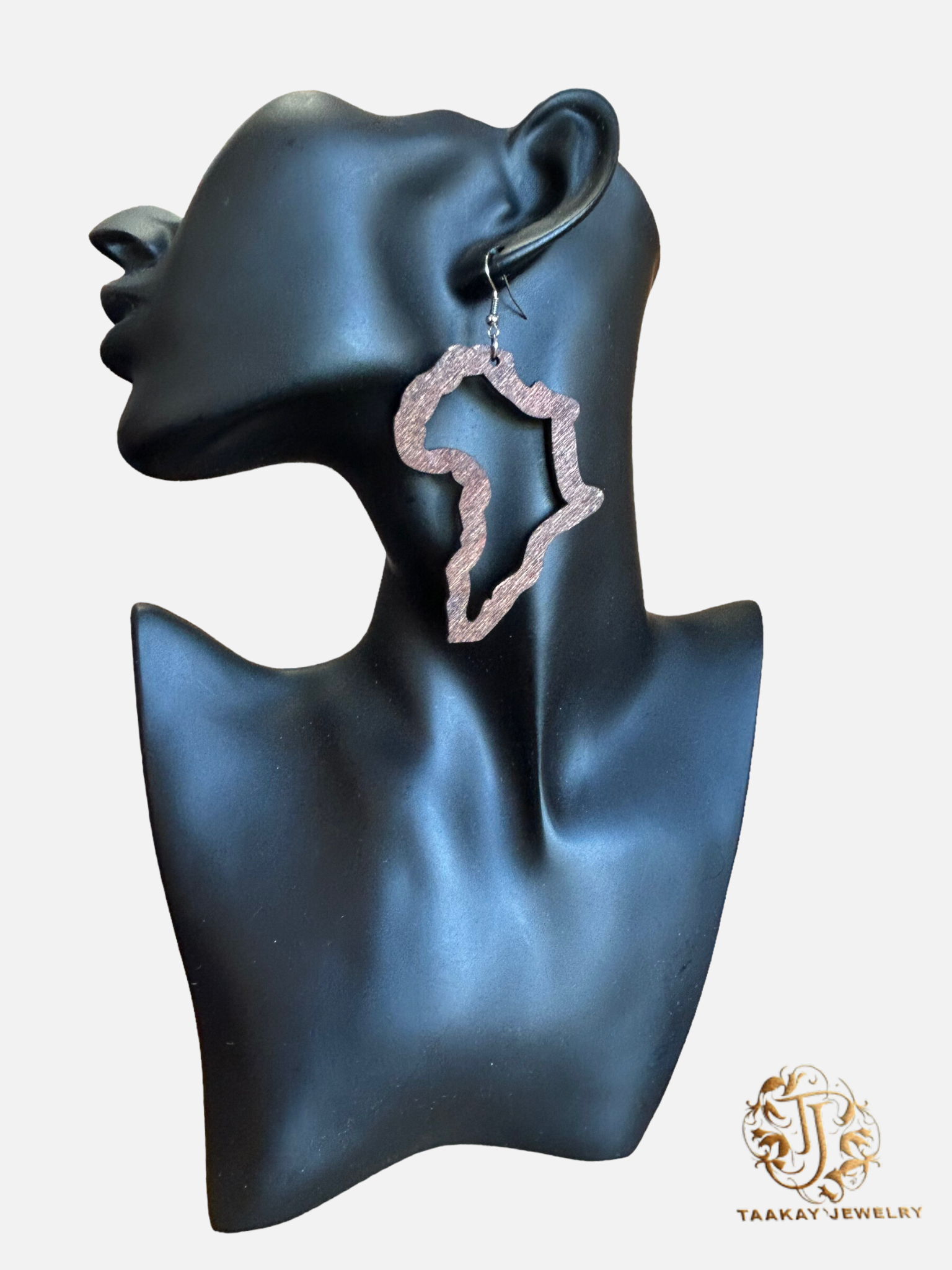 Boucles d’oreille en bois “Africa”