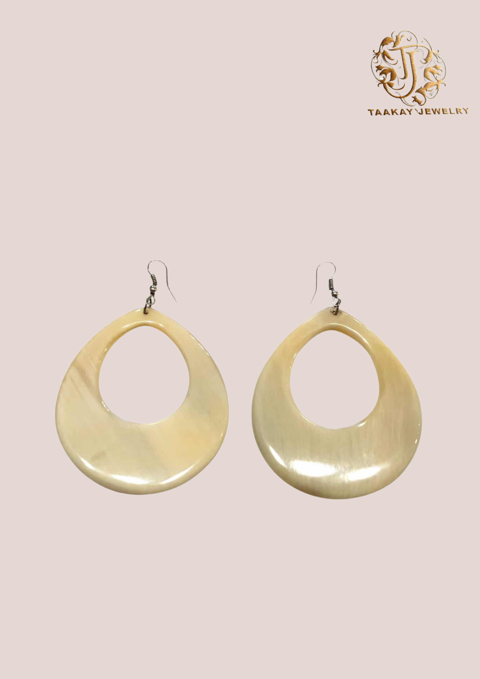 Boucles d’oreilles en corne “Velo, la vie”