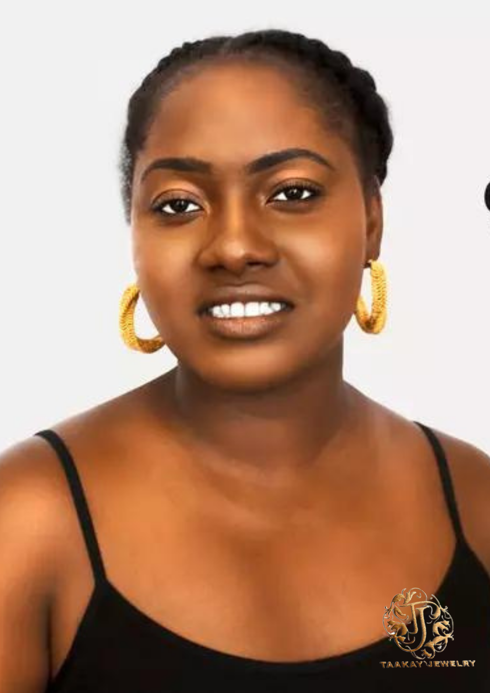 Boucles d'oreilles Fils de soie "Créoles Noblesse M"