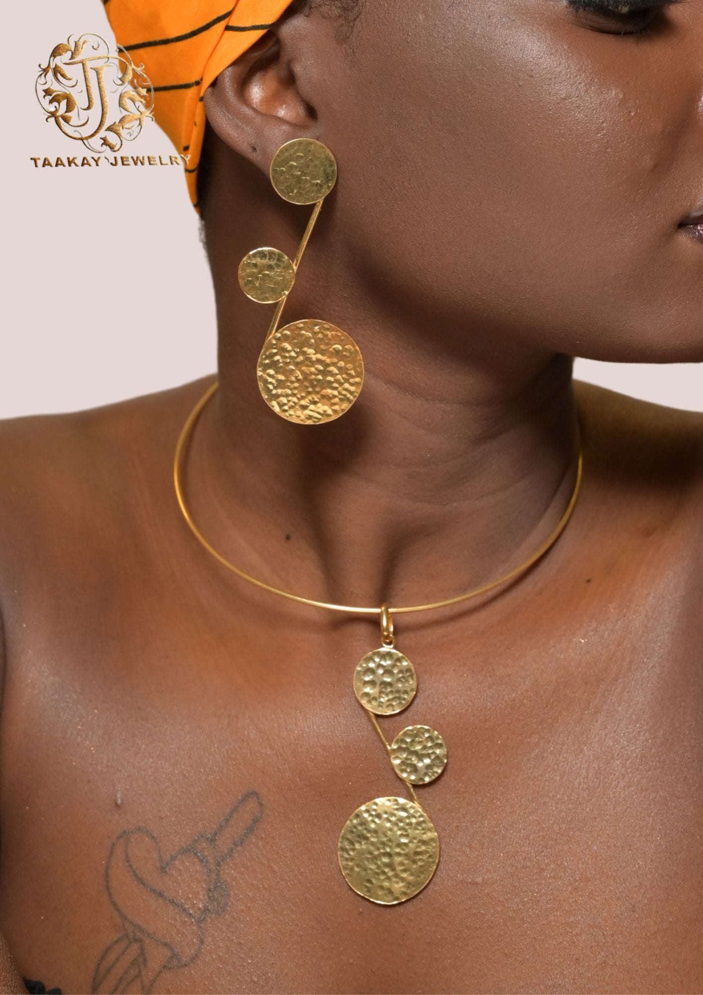 Bijoux Bronze Collier ras de cou Nandi