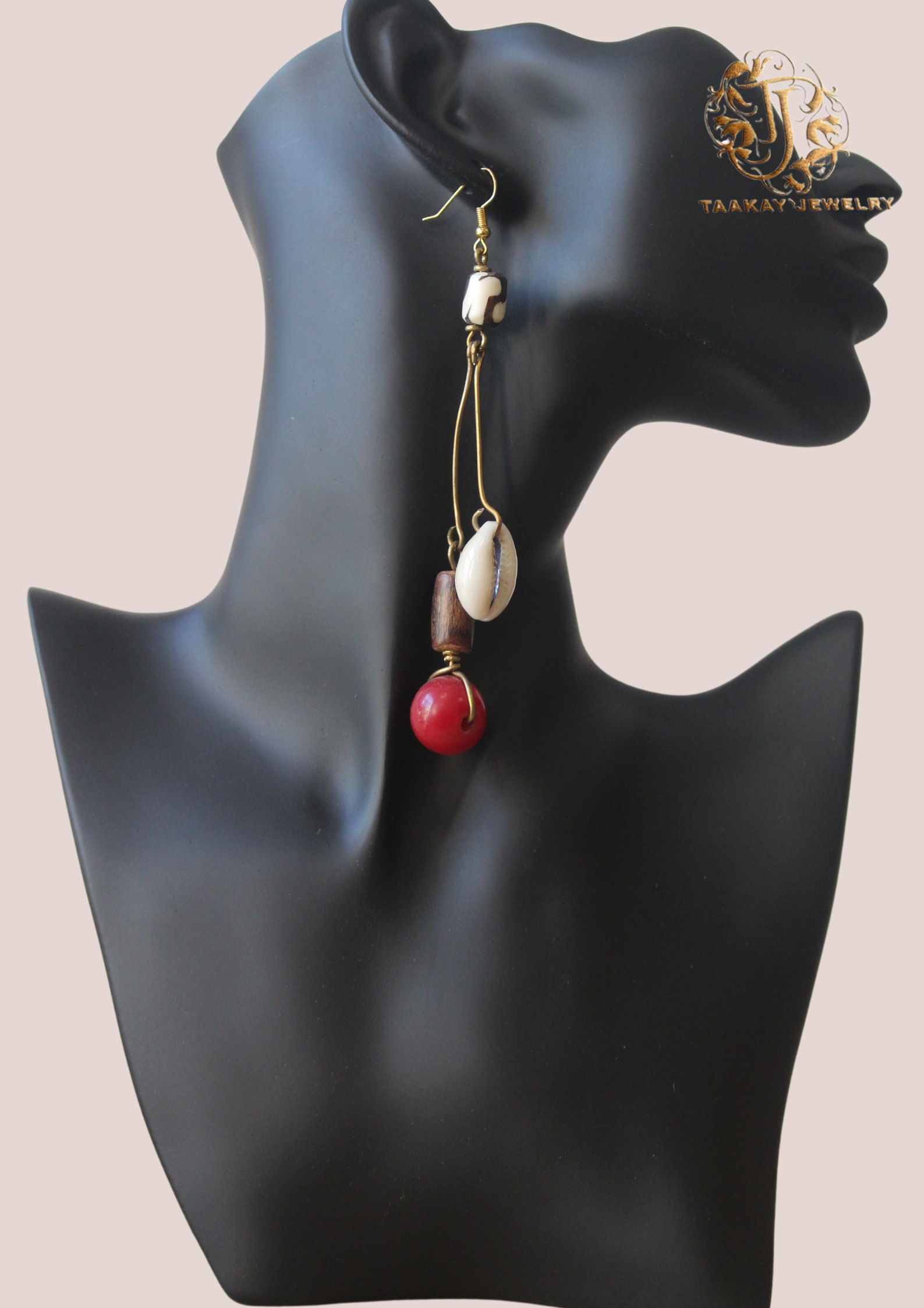 Boucles d’oreilles coquillage "Naba"