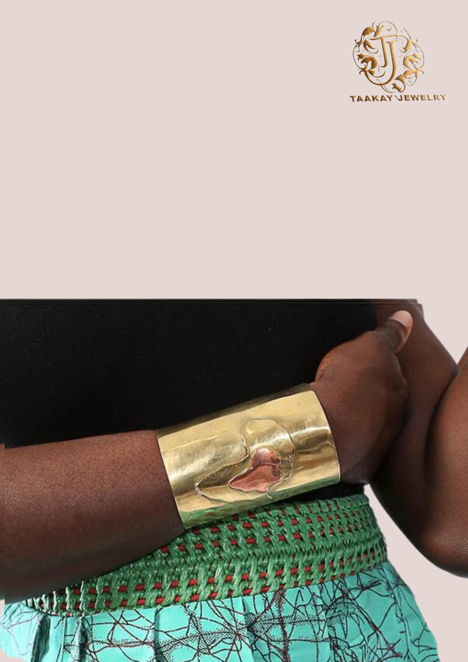 Bracelet Manchette Bronze "Africa"