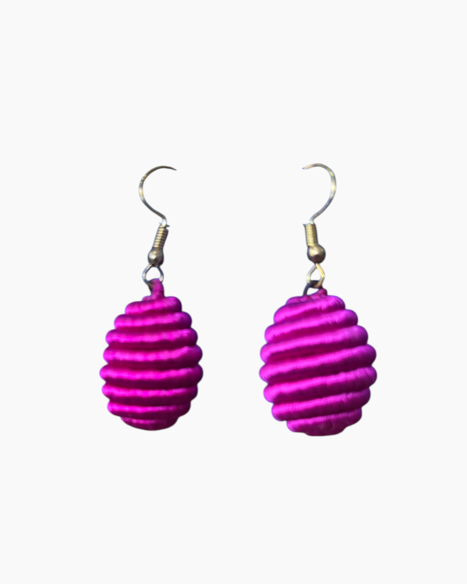 PARURE ras de cou fils de soie "Lueur de Soie" Fuchsia