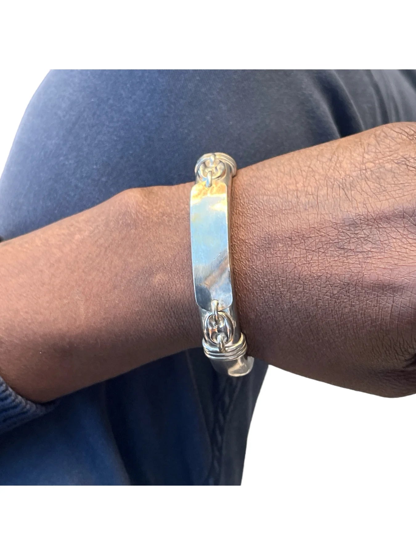 Bracelet argent "Manchette Sérère"