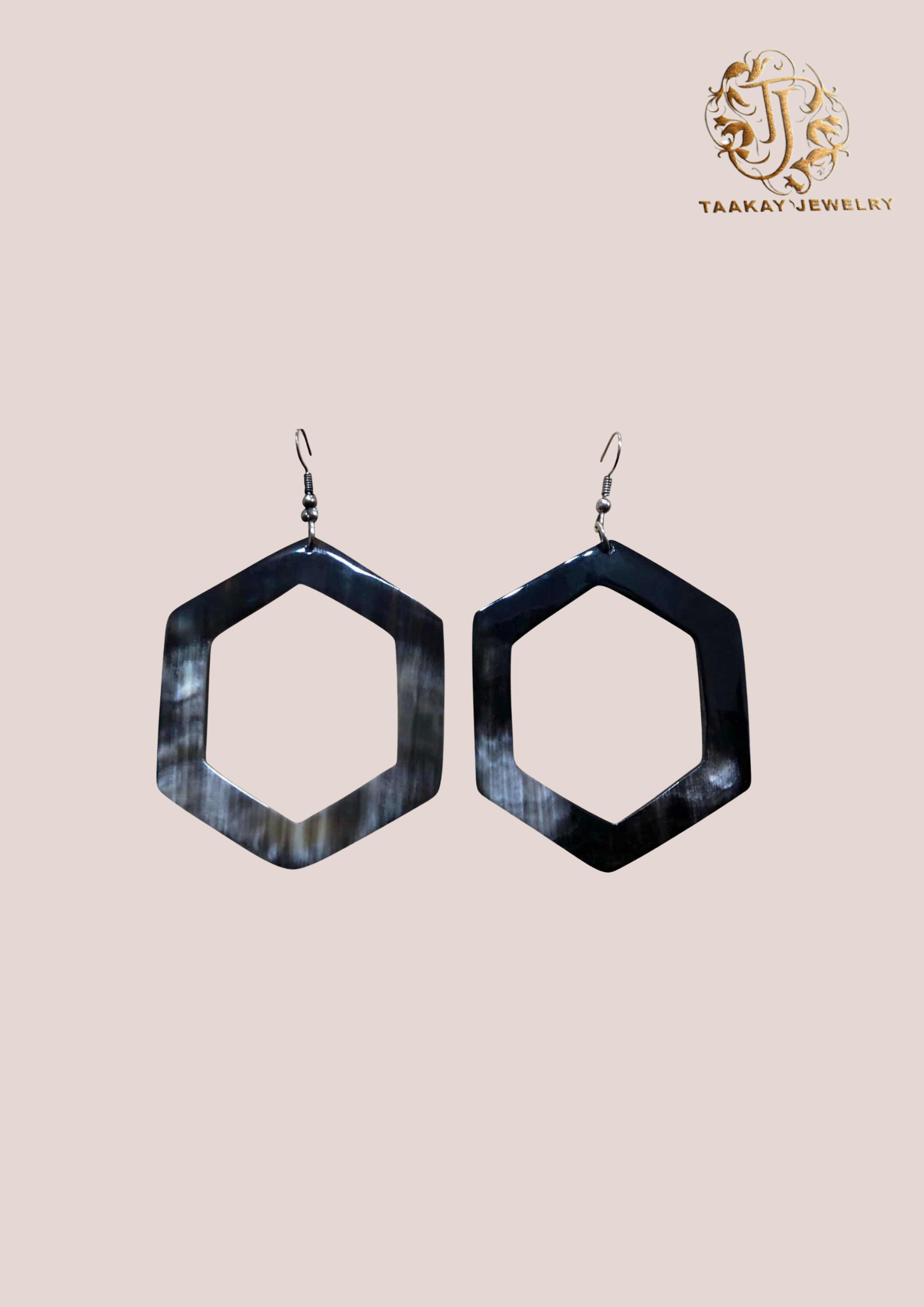 Boucles d’oreilles en corne “Malala, chérie”