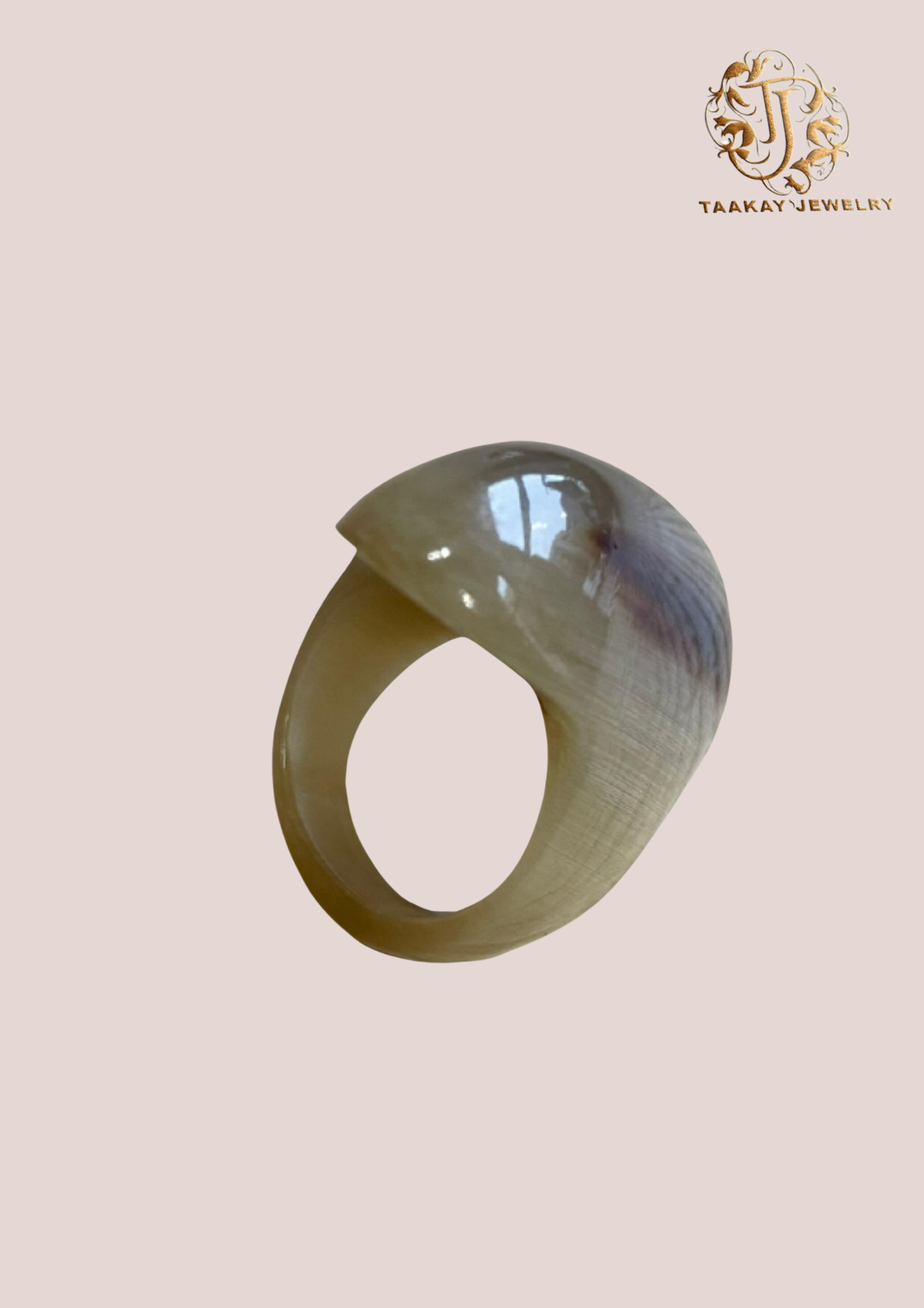 Bague en corne de zébu “La griffe”